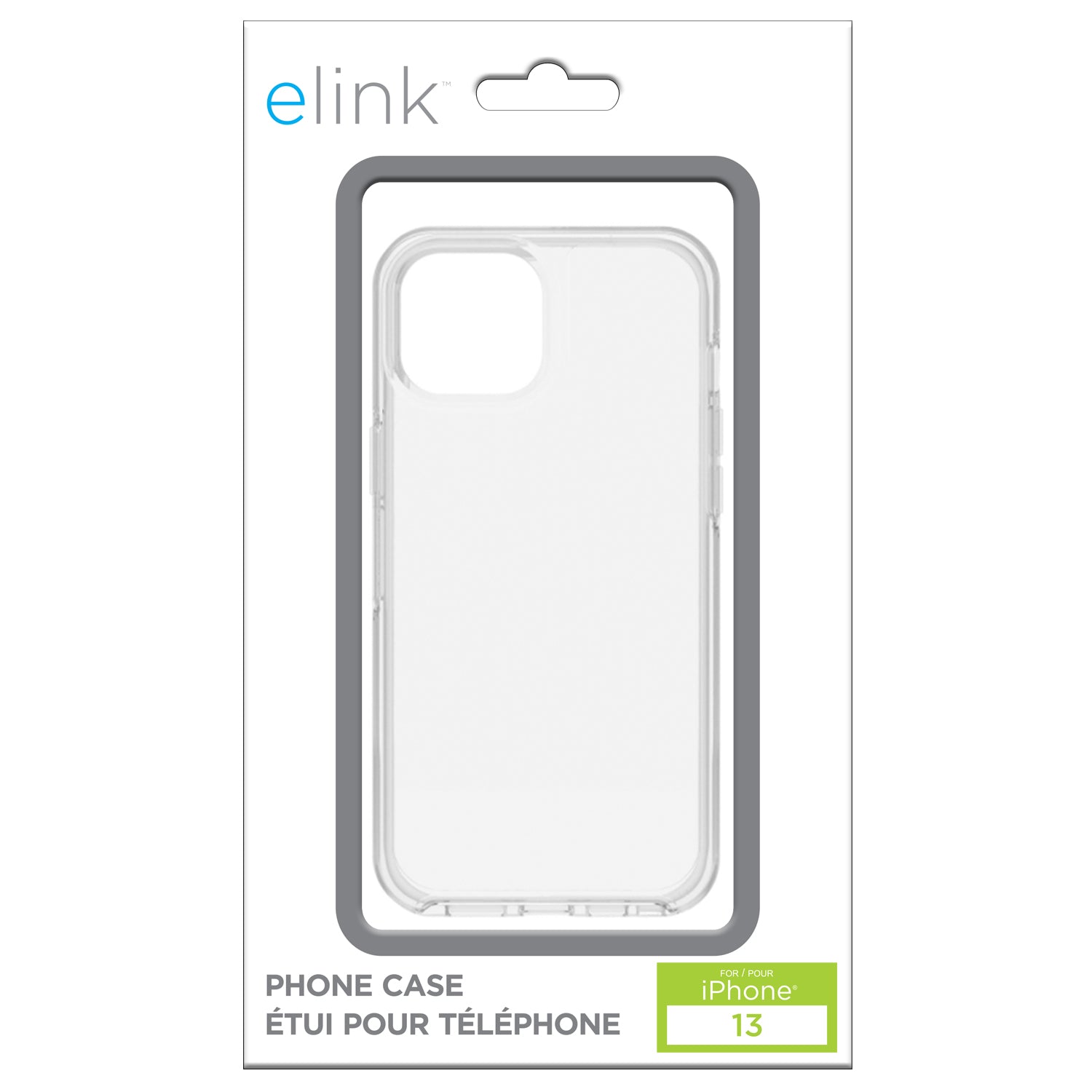 elink Transparent Phone Case for iPhone 13