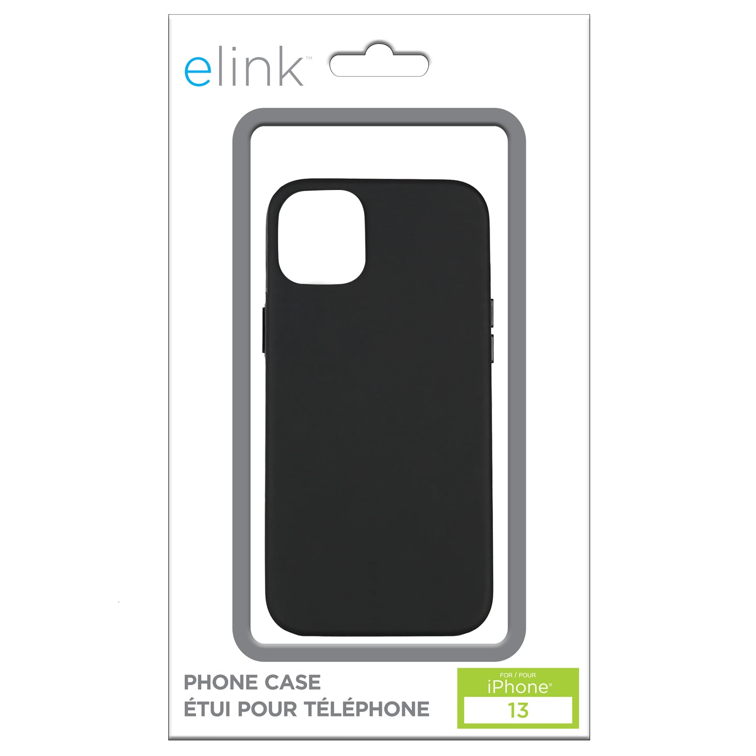 elink Black Phone Case for iPhone 13