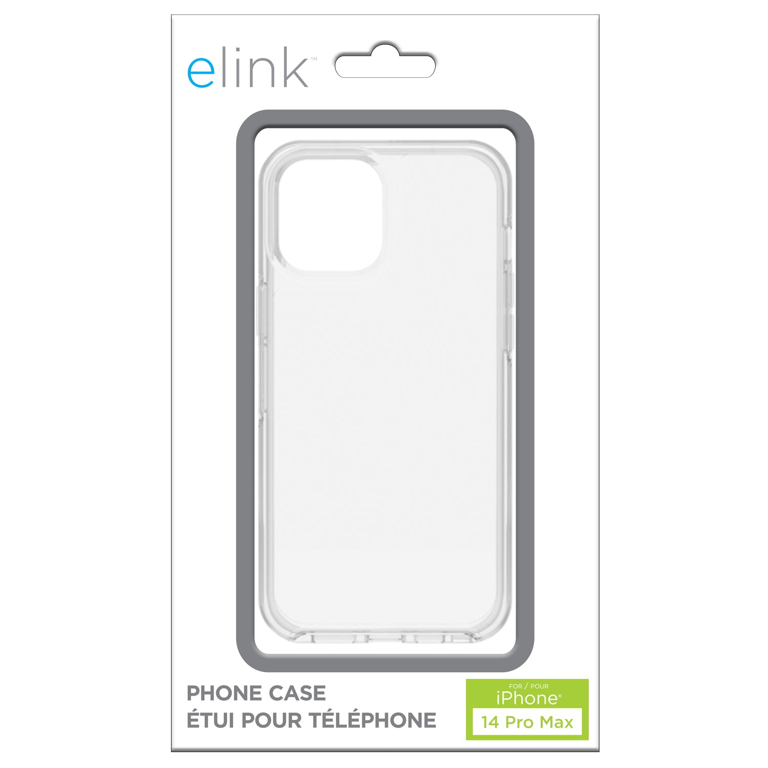 elink Transparent Phone Case for iPhone 14 Pro Max