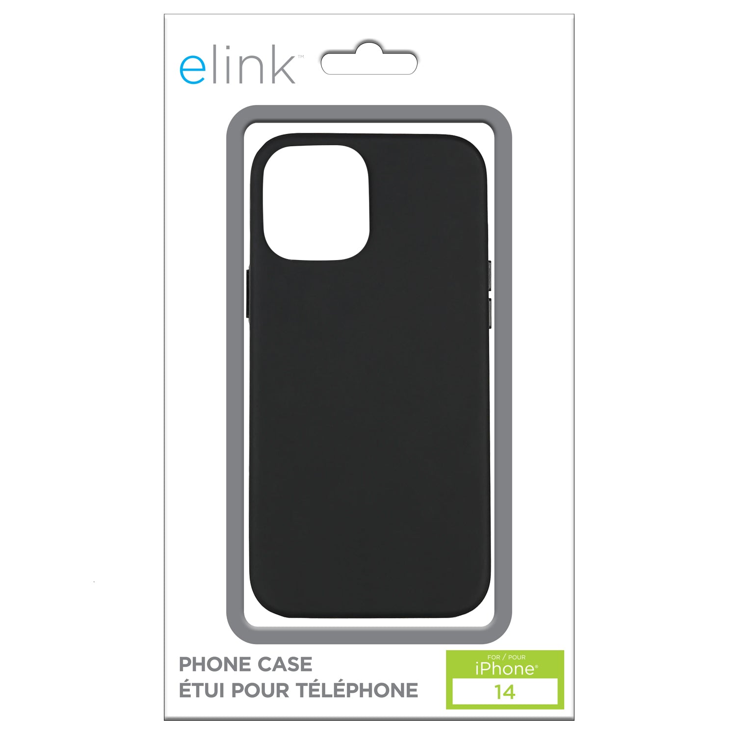 elink Black Phone Case for iPhone 14