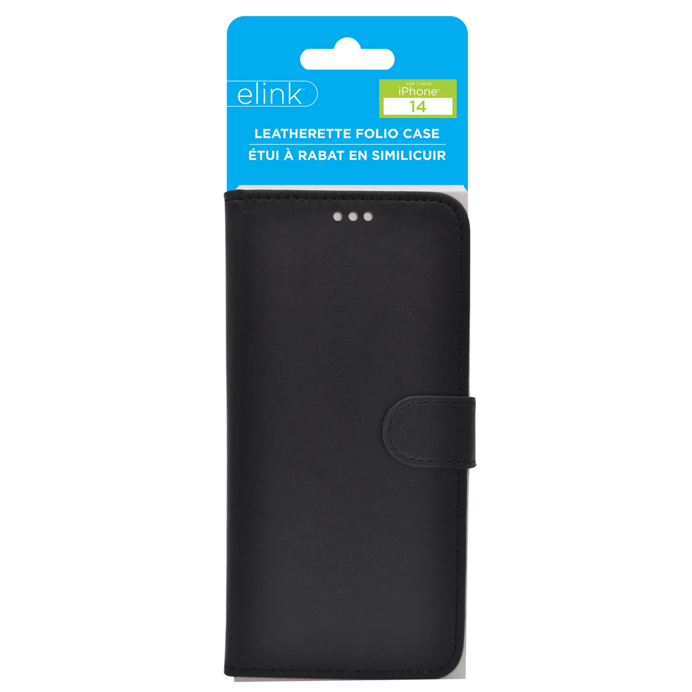 elink Leatherette Folio Phone Case for iPhone 14