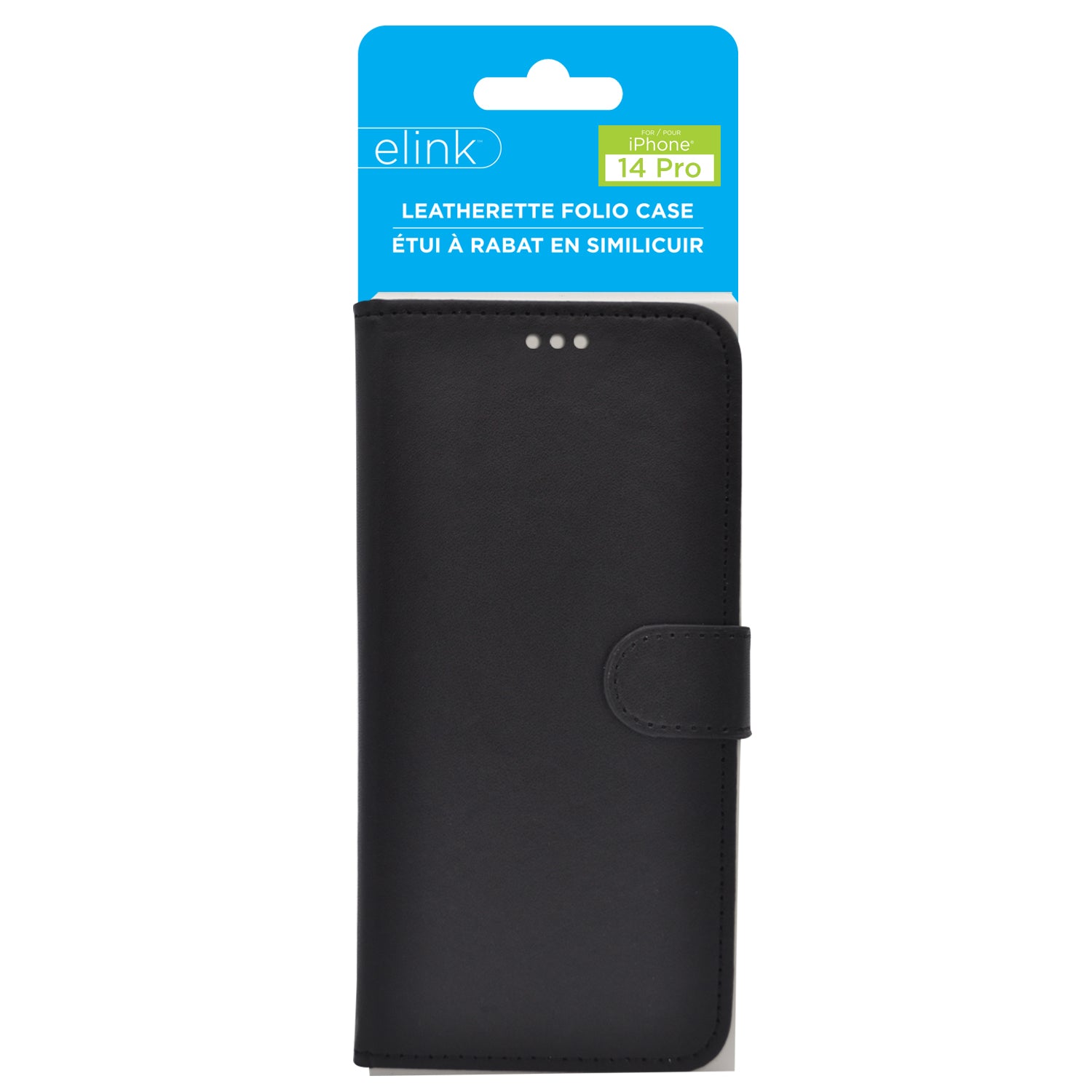 elink Leatherette Folio Phone Case for iPhone 14 Pro