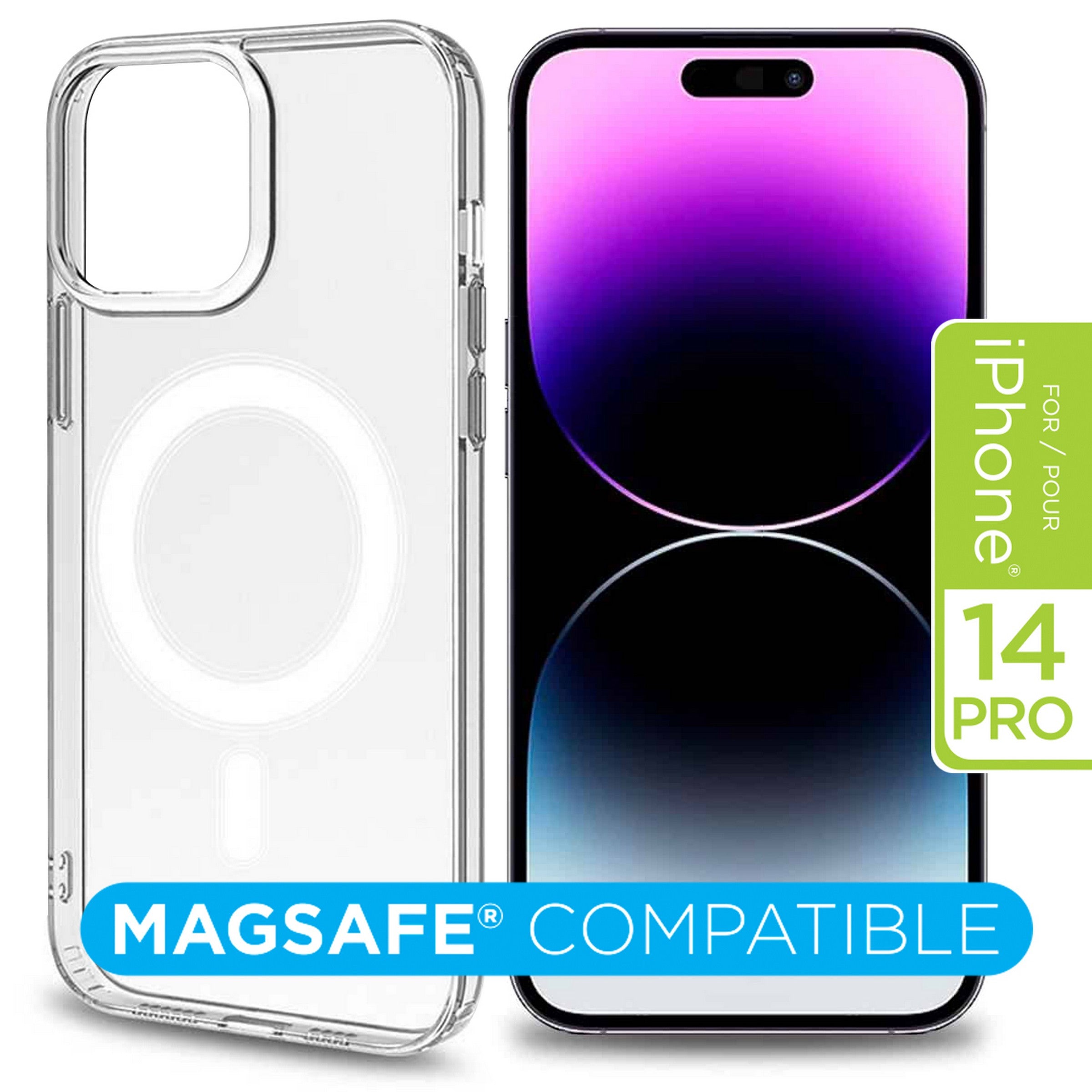 elink Magnetic Phone Case for iPhone 14 Pro - Clear