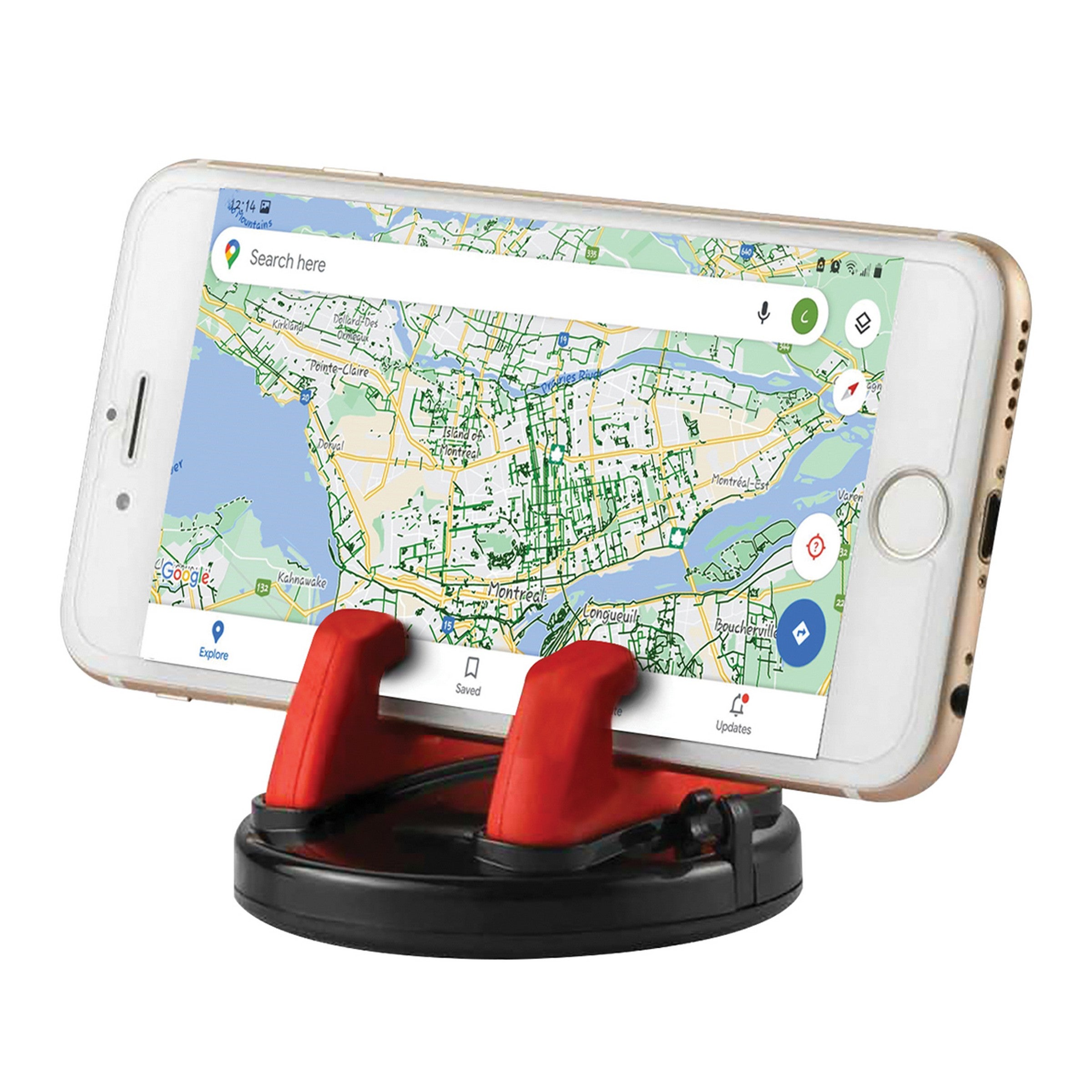 elink Rotating Phone Holder - Integrated Cable Holder 2.6x1.5in VRT