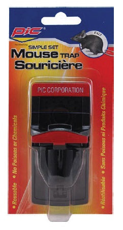 Pic Reusable Mouse Trap - Plastic 4x1.9in