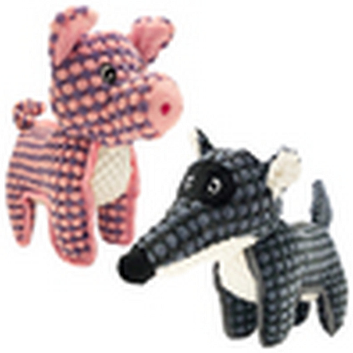 Animooos Dog Toy Squeaky Stuffed Animal - Fabric 9.5x7in VRT