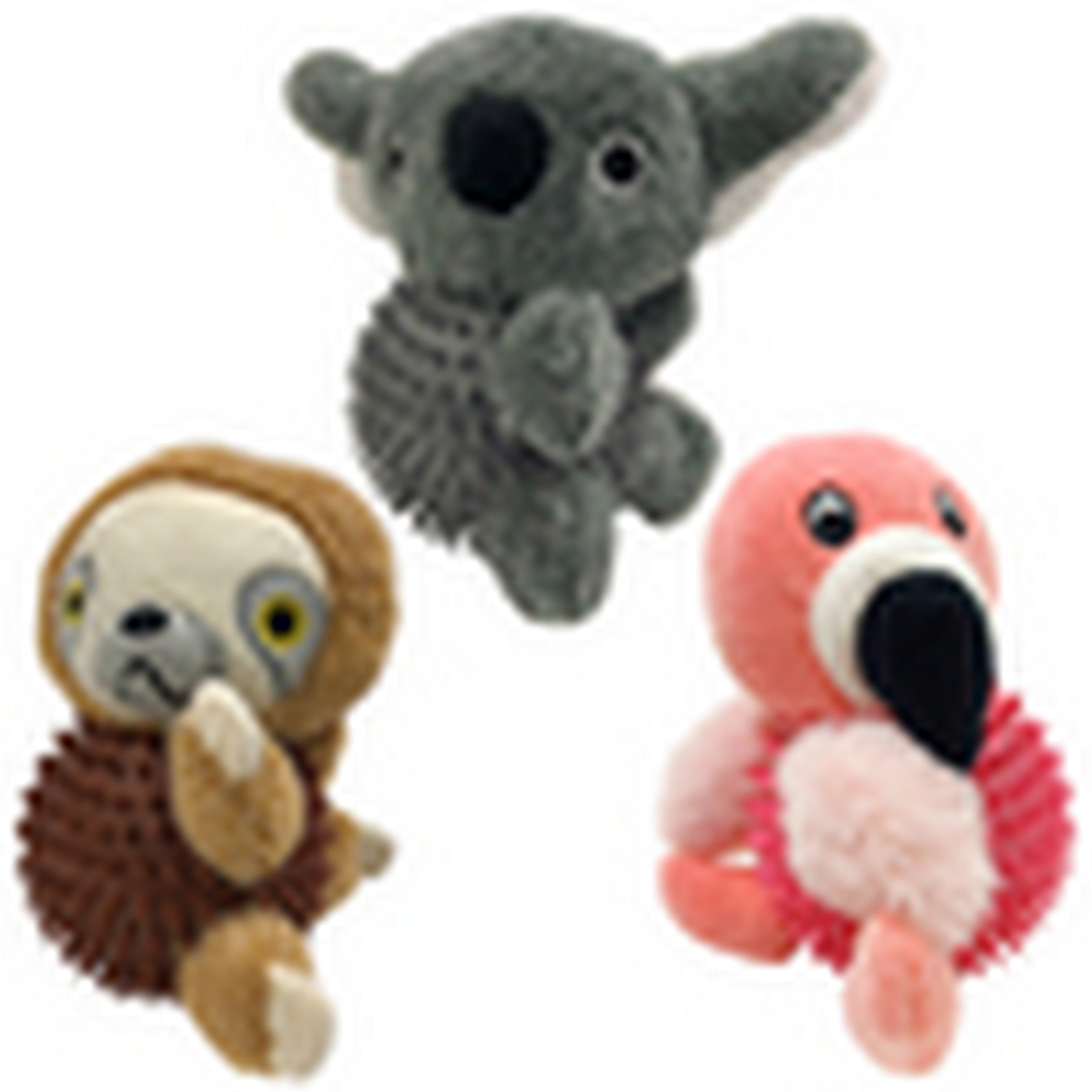 Animooos Dog Toy Rubber Ball with Stuff Head and Limbs 5.5x3.5in VRT