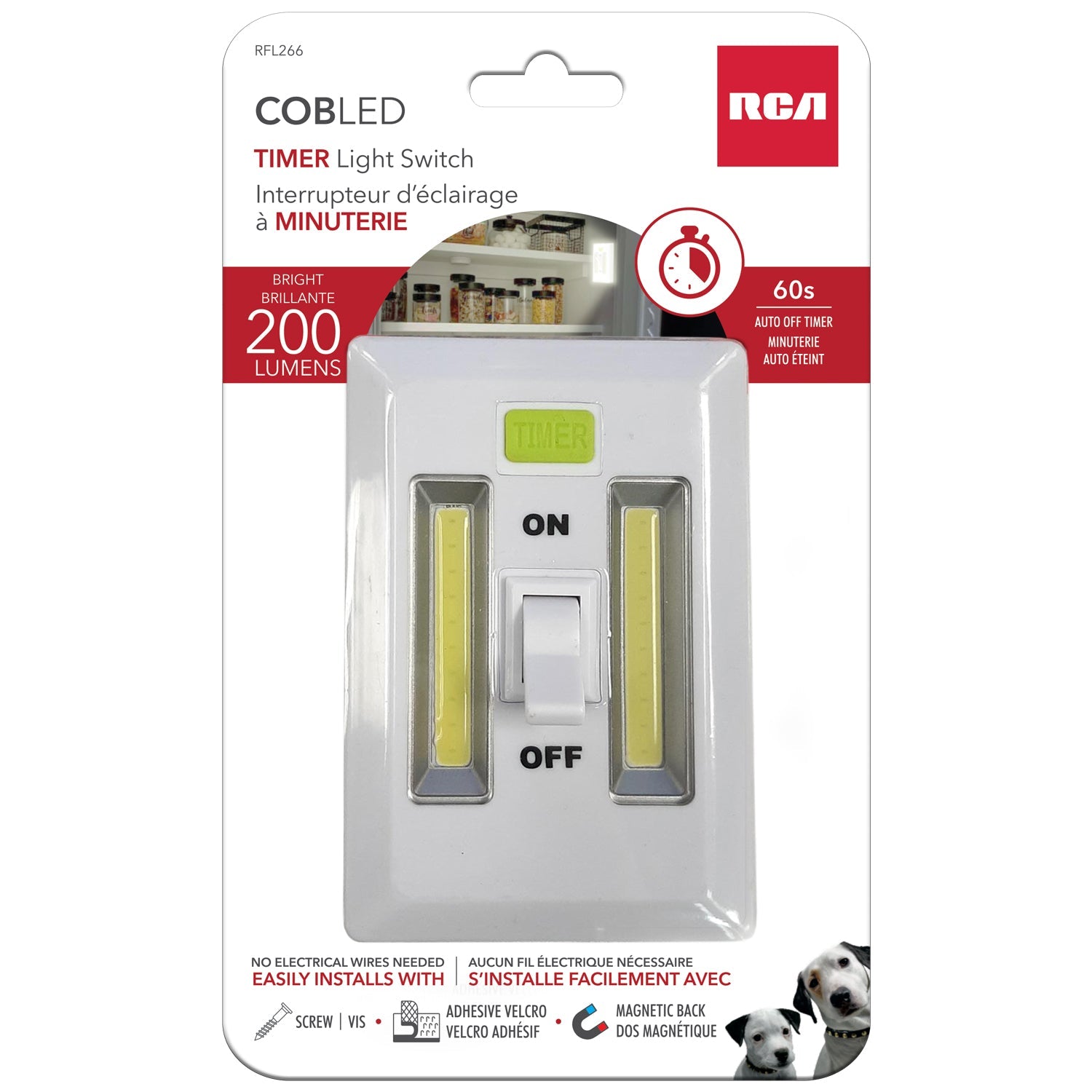 RCA Timer Light Switch - 3AAA Batteries not Included 3x4.5in