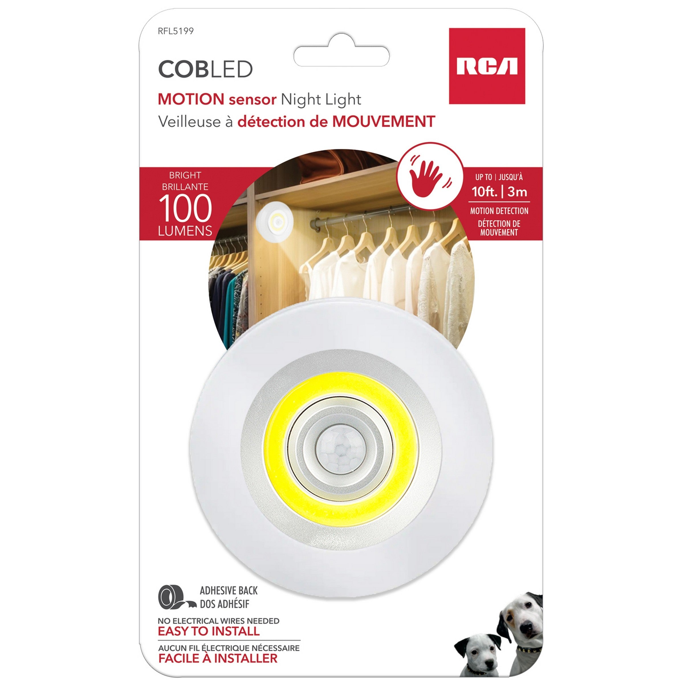 RCA Motion Sensor Night Light 3.5x0.8in