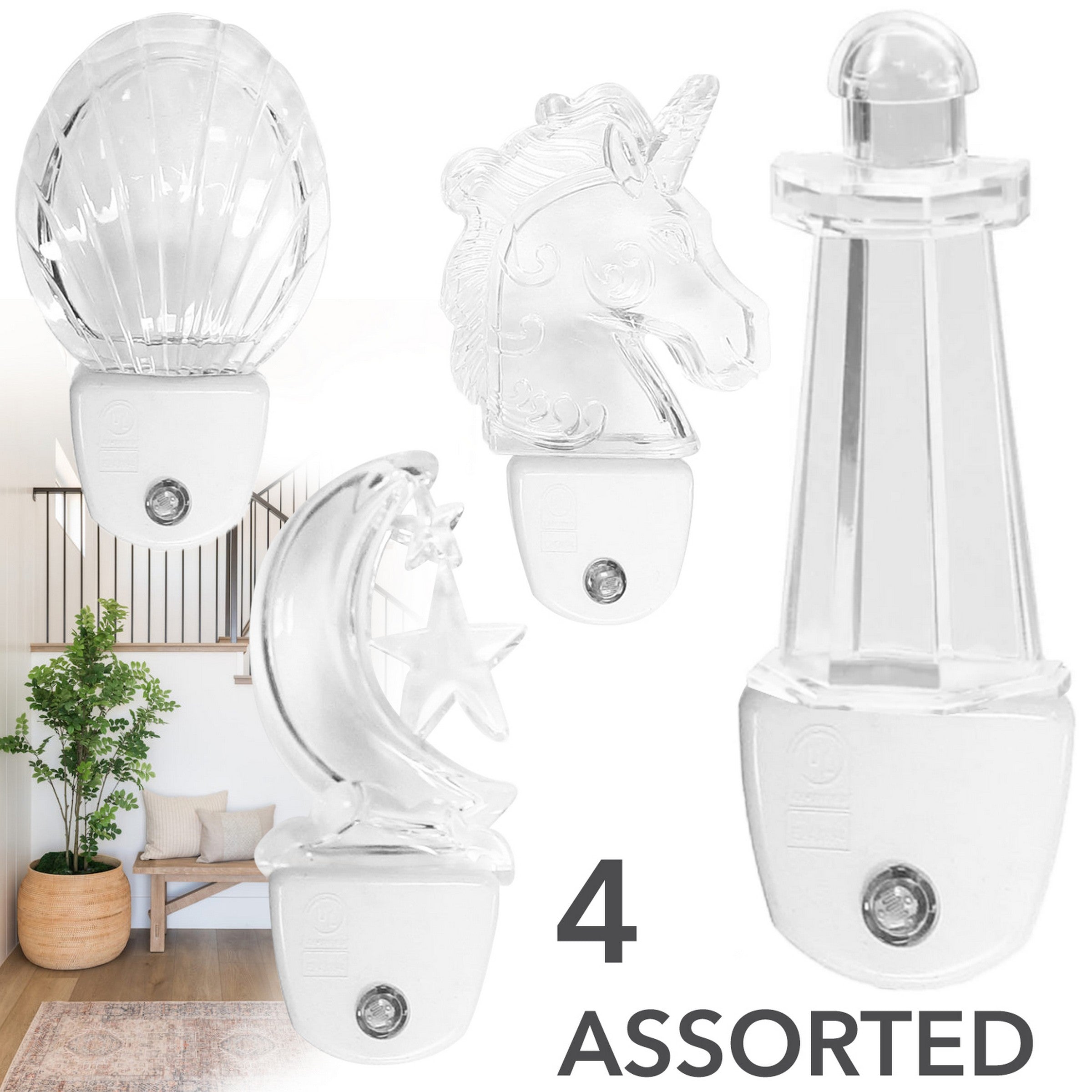 RCA Automatic Led Night Light - White 0.4W 4in - 4.5in VRT