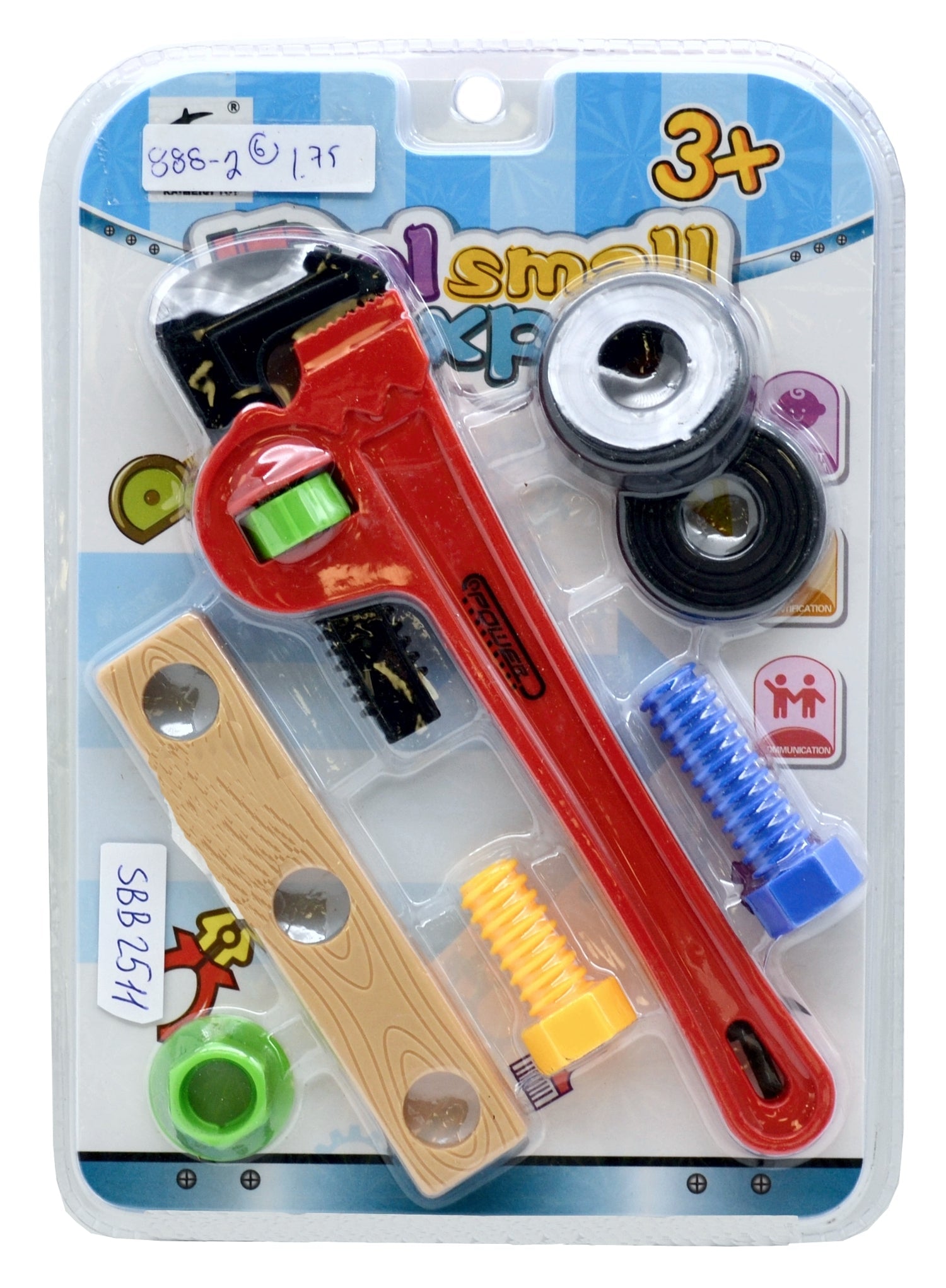 7pcs Plumber Tool Kit - Plastic from 1in to 7.75in Age 3+