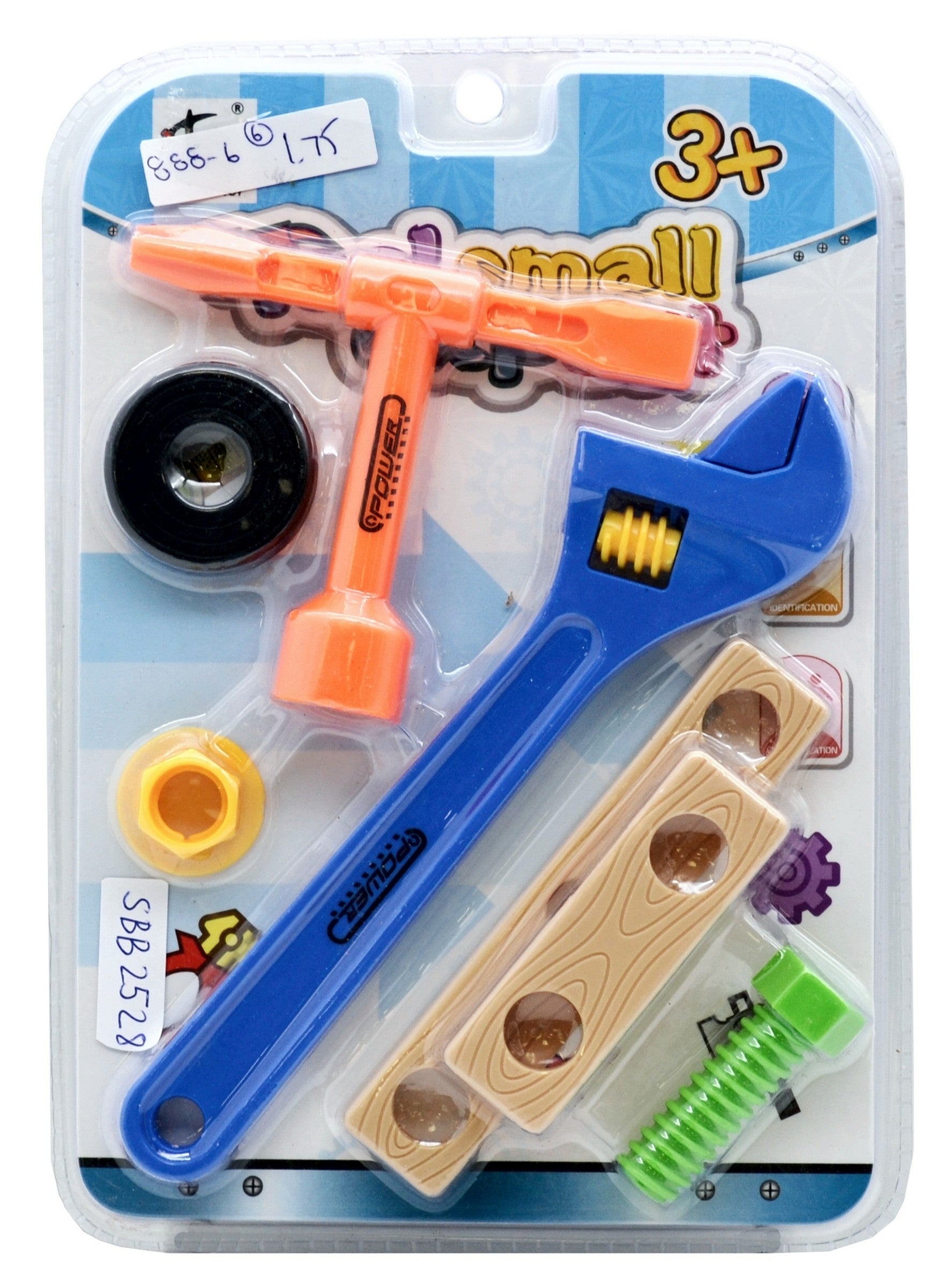 7pcs Mechanic Tool Kit - Plastic from 1in to 7.75in Age 3+