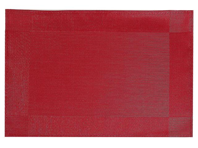 Red Vinyl Placemat 17.75x12in