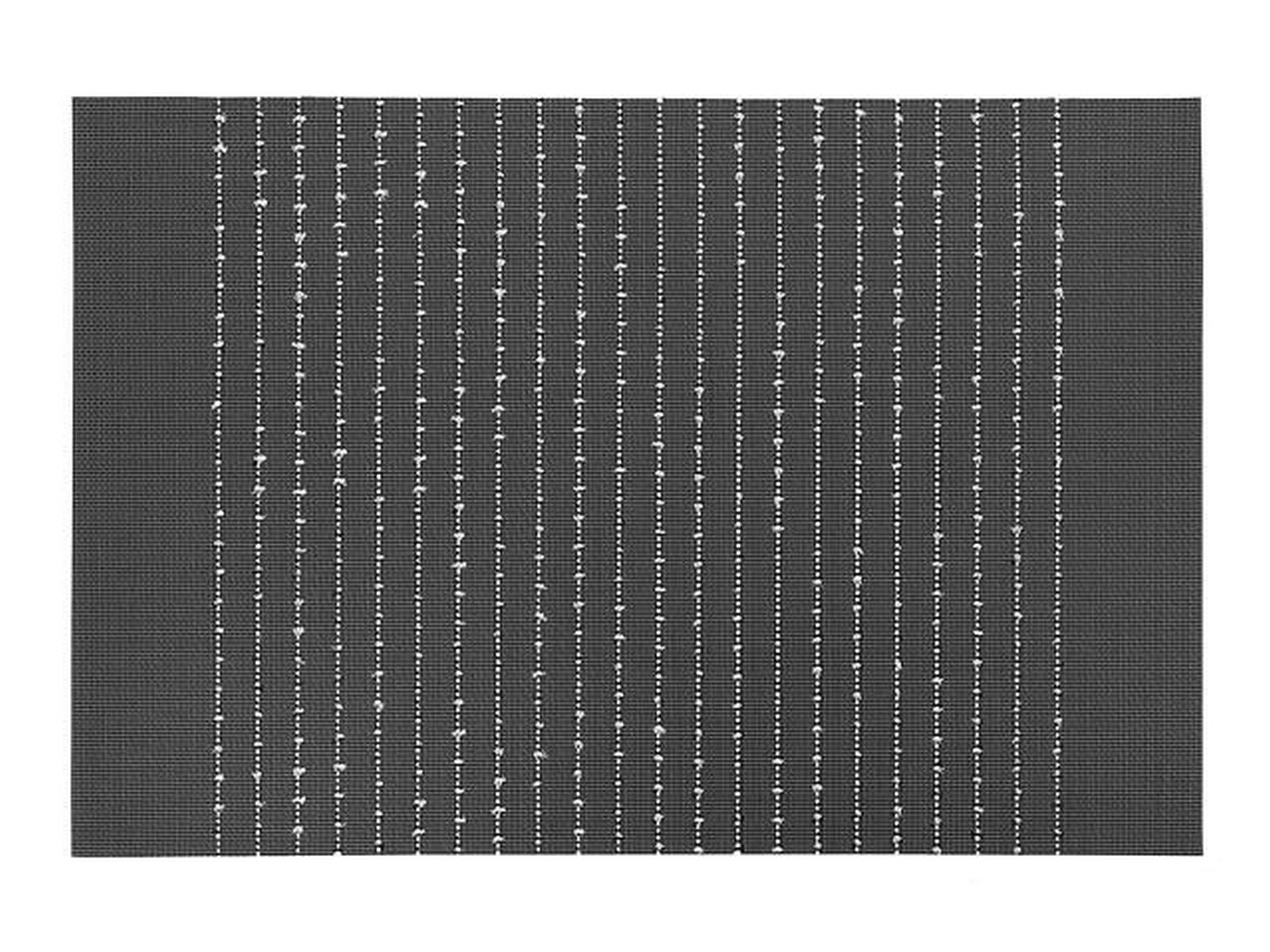 Pinstripe Black Placemat - Vinyl/Cotton 12x17.7in