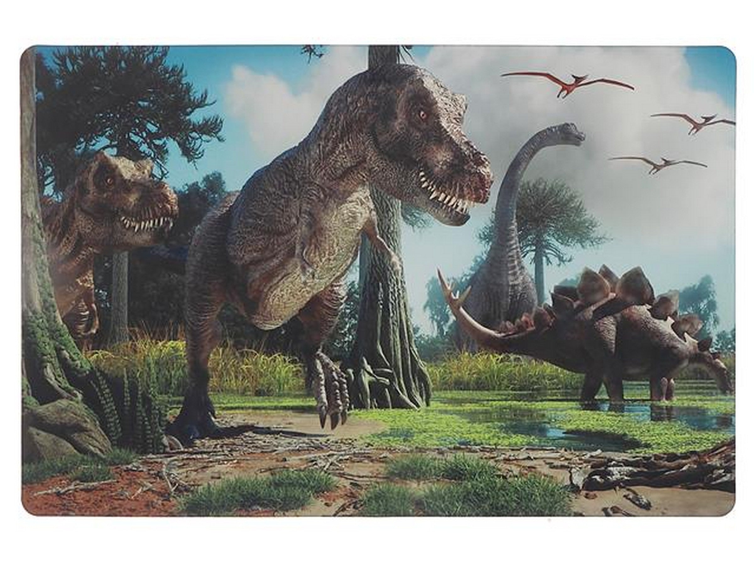Plastic Placemat - Dinosaurs 17.25x11.25in