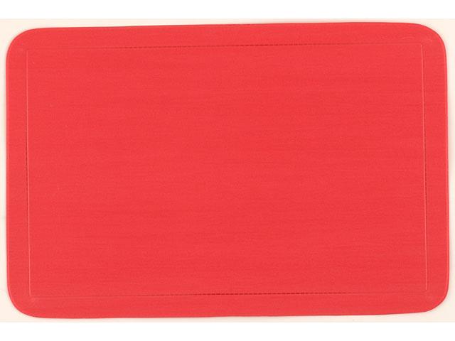 Red Plastic Placemat 17x11.5in