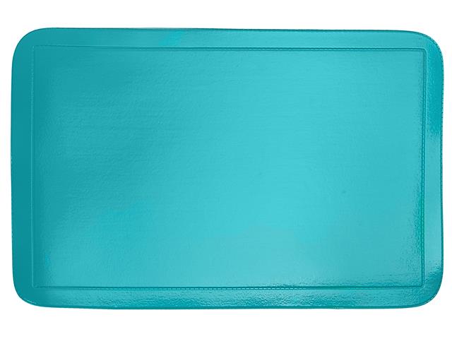 Teal Plastic Placemat 17x11.5in