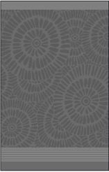 Charleston Collection Hand Towel 100% Cotton - Dark Grey 16x27in