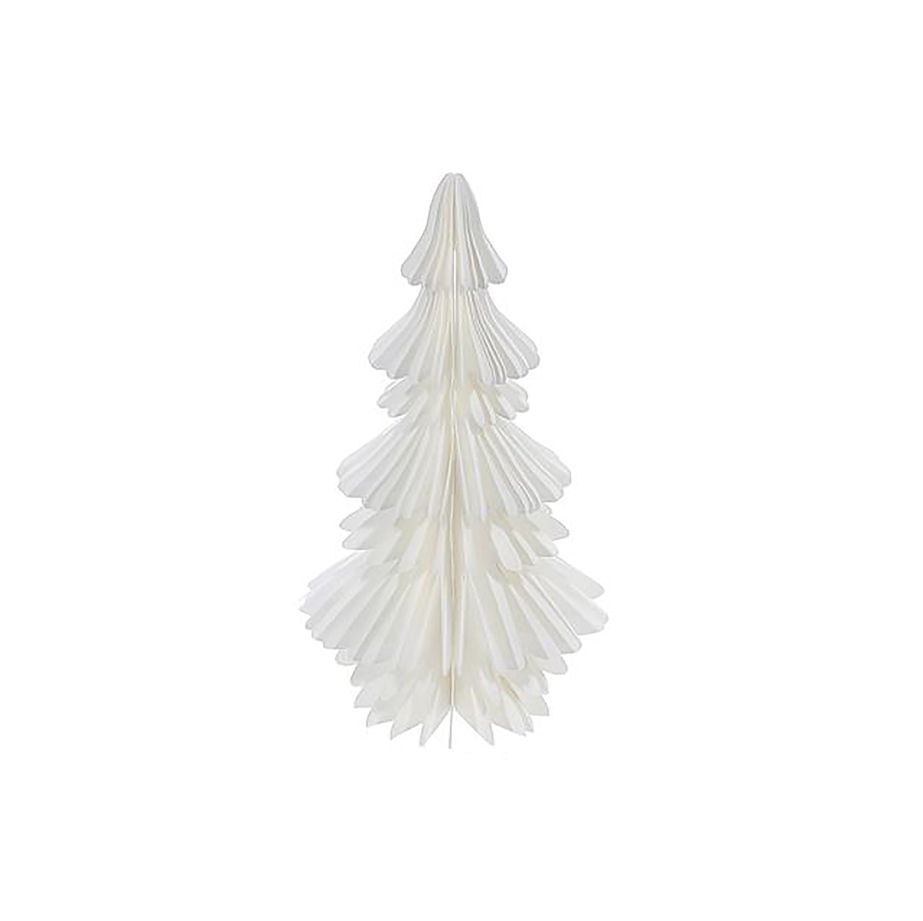 Christmas White Paper Tree Decor Medium 7.4x5.9x8.6in