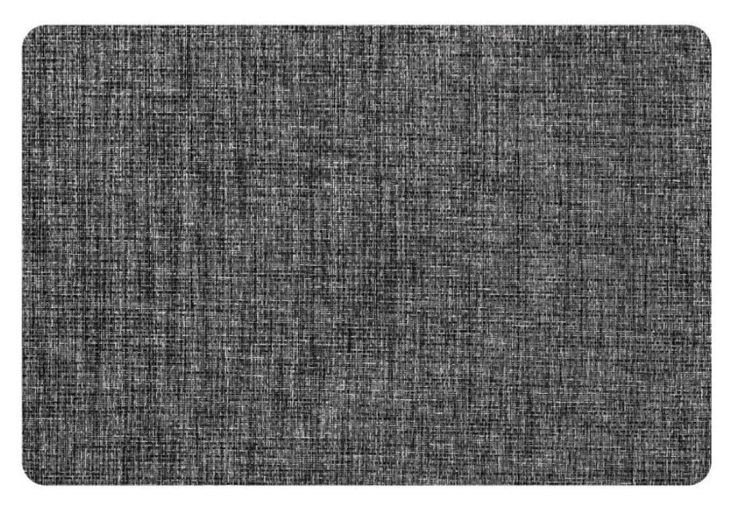 Black Polypropylene Placemat 17x11in