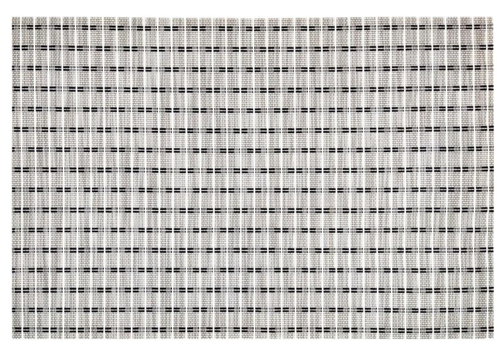 Black and Grey Textilene Placemat 17.5x12in