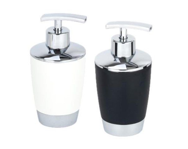 Plastic Soap Pump with Chrome Accent 6.5x3in VRT