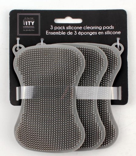 3 Silicone Cleaning Pads 4.75x3.1in