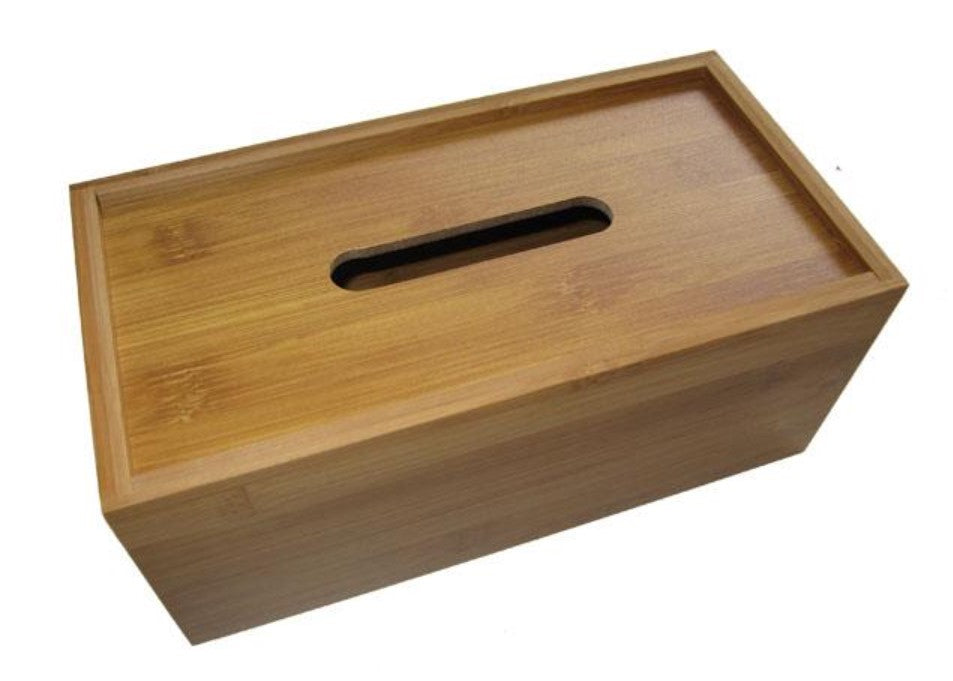 Bamboo Tissue Box Cover 10.8x5.25x4.25in
