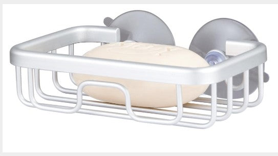 Aluminium Soap Dish with Suction 5.5x3.5x2in