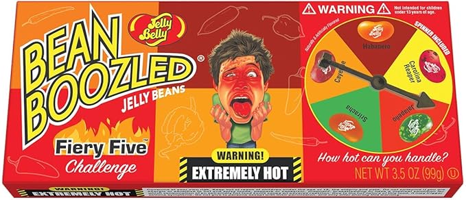 Jelly Belly Bean Boozled Candy Fiery Five Challenge 100g