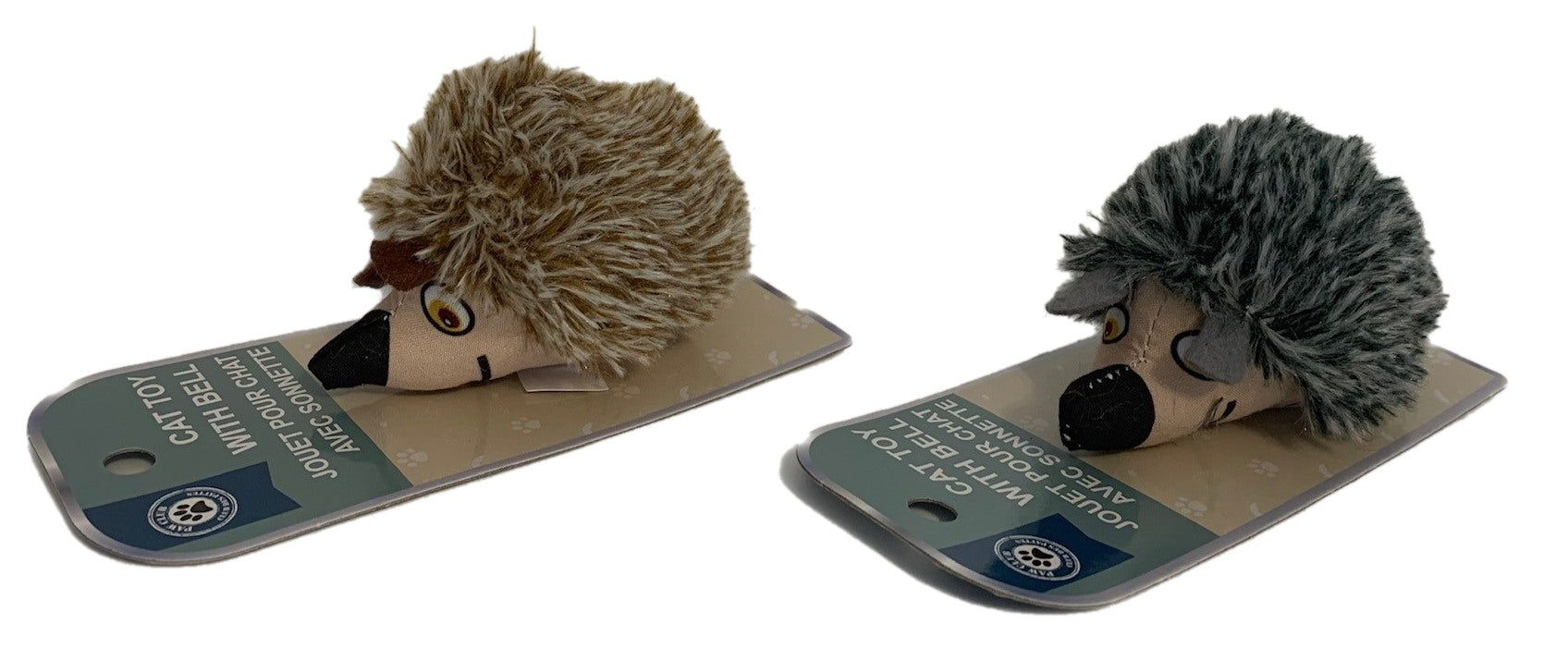 Paw Club Cat Hedgehog with Bell 3.75x2.75in VRT