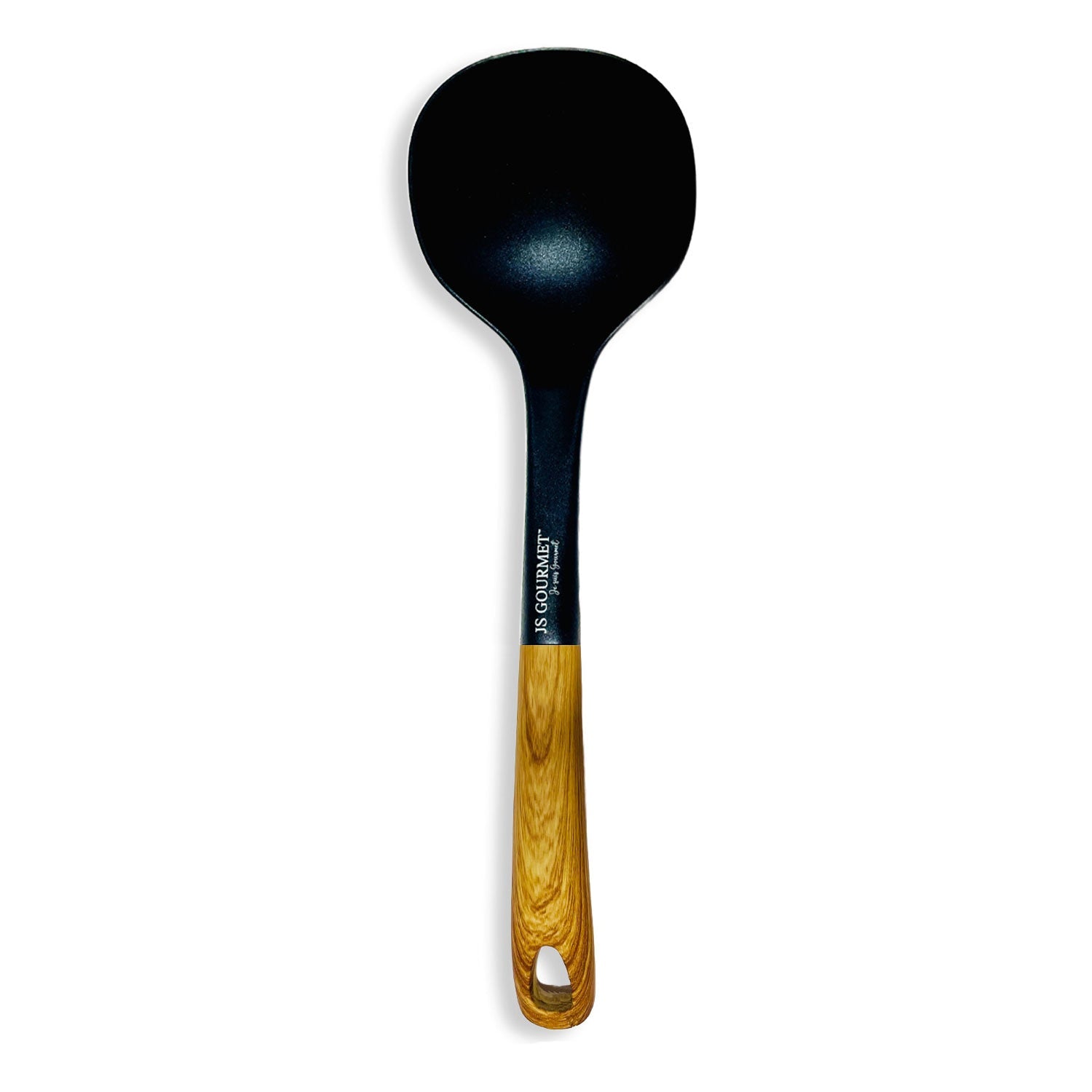 JS Gourmet Ergonomic Wood Handle Ladle 12.25in