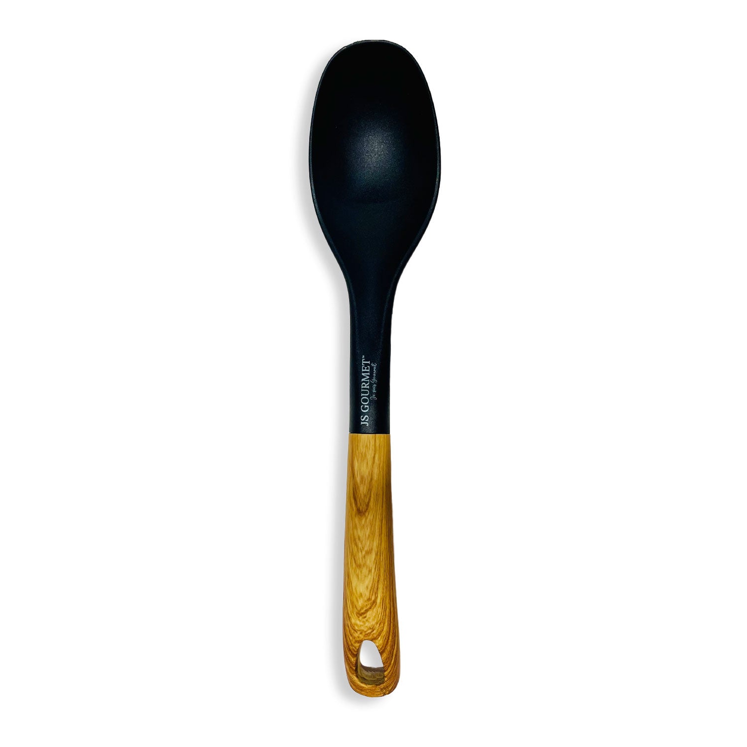 JS Gourmet Ergonomic Wood Handle Spoon 12.5in