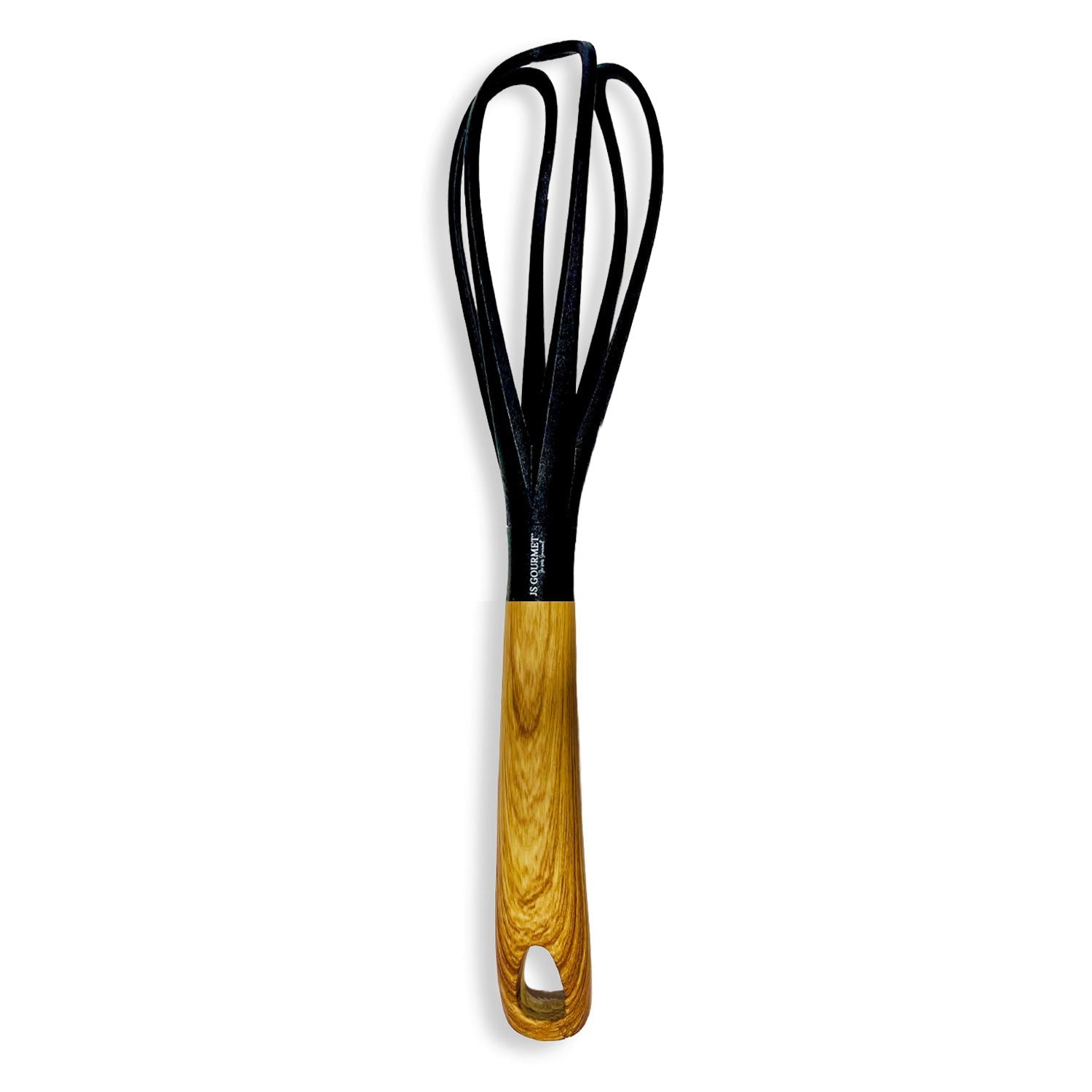 JS Gourmet Ergonomic Wood Handle Whisk 12in