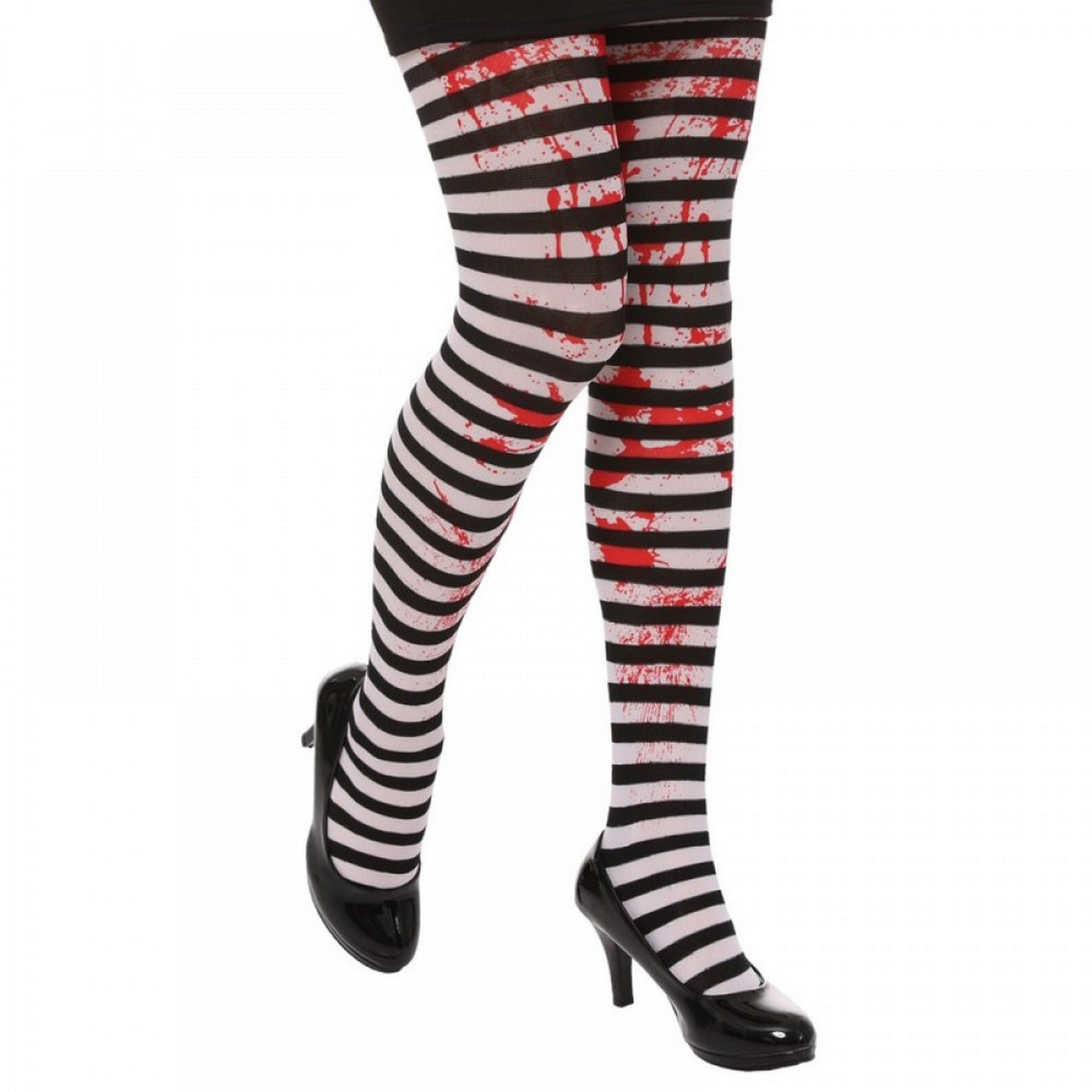 Halloween Blood Strip Stockings - Adult