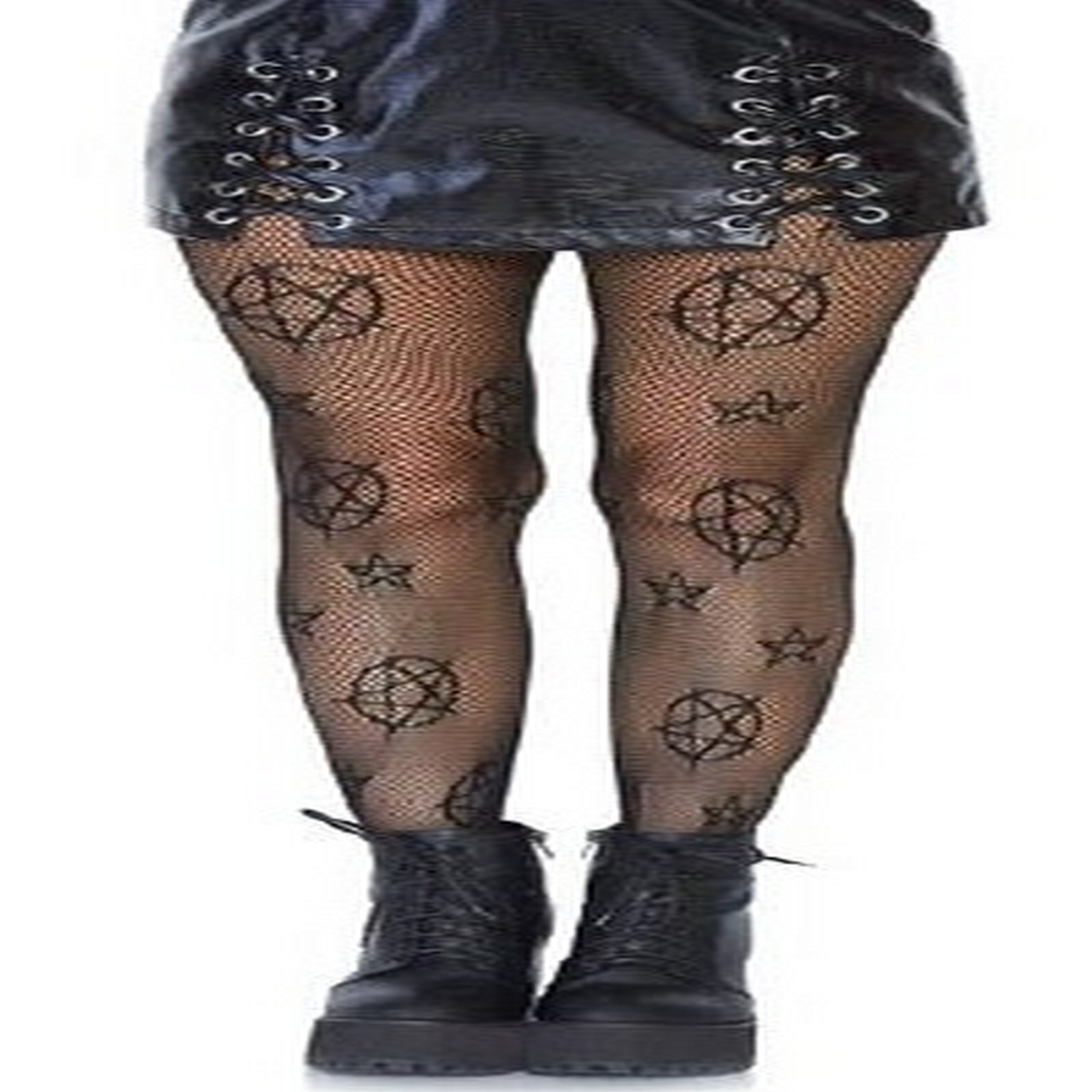 Halloween Black Pentagram Stockings - Adult