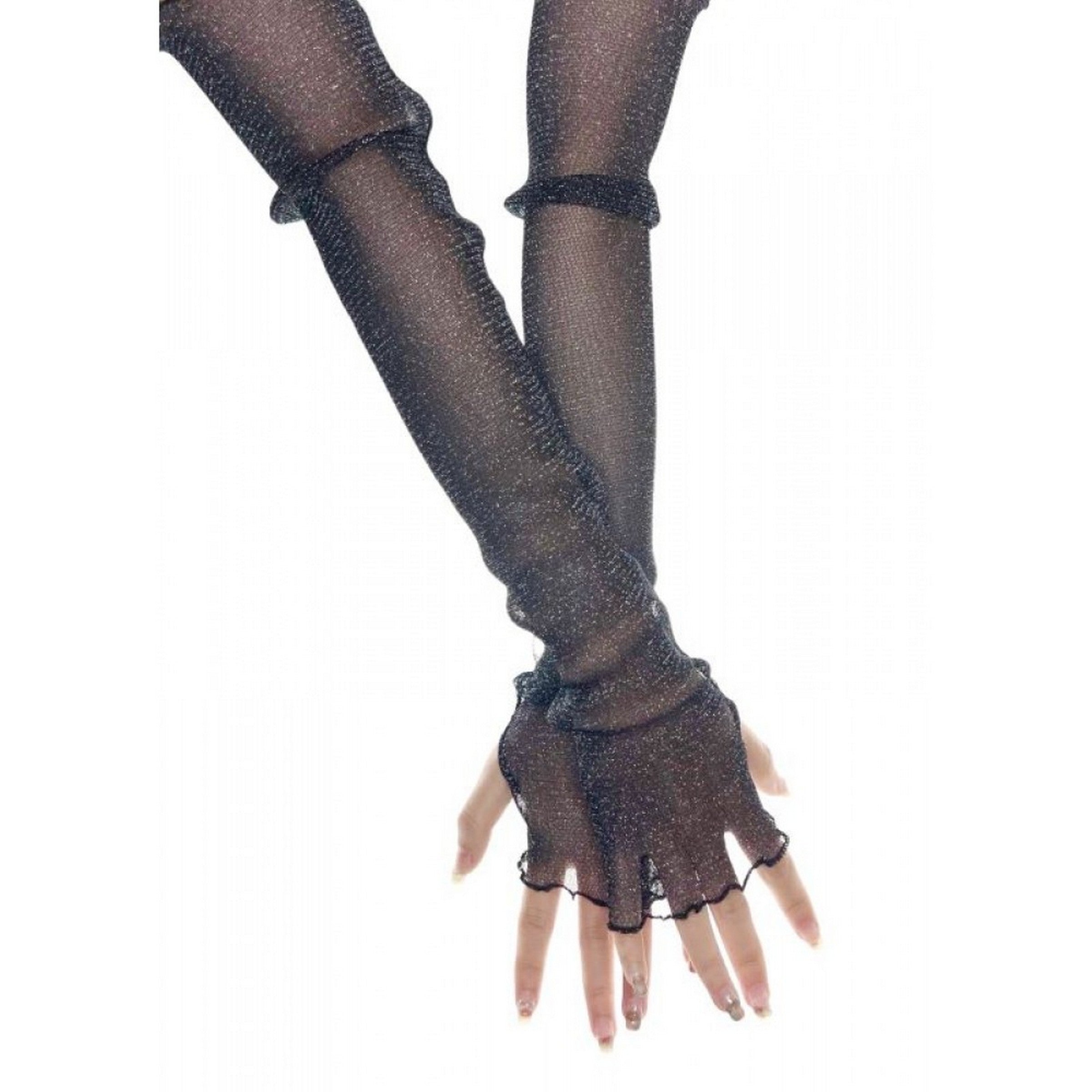 Halloween 1 Pair Shimmer Mesh Gloves - Adult