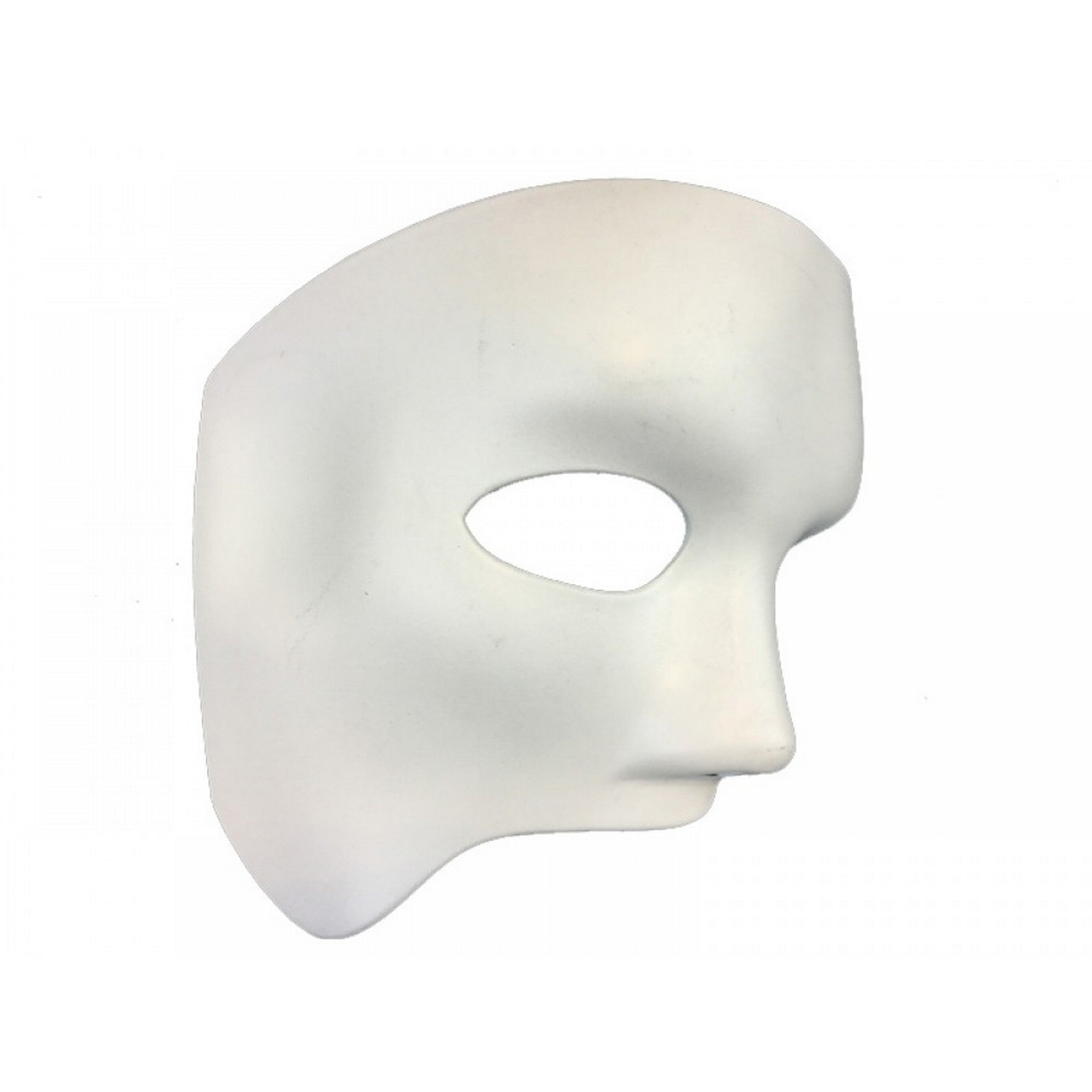 Halloween White Half-face Venetian Mask - Adult