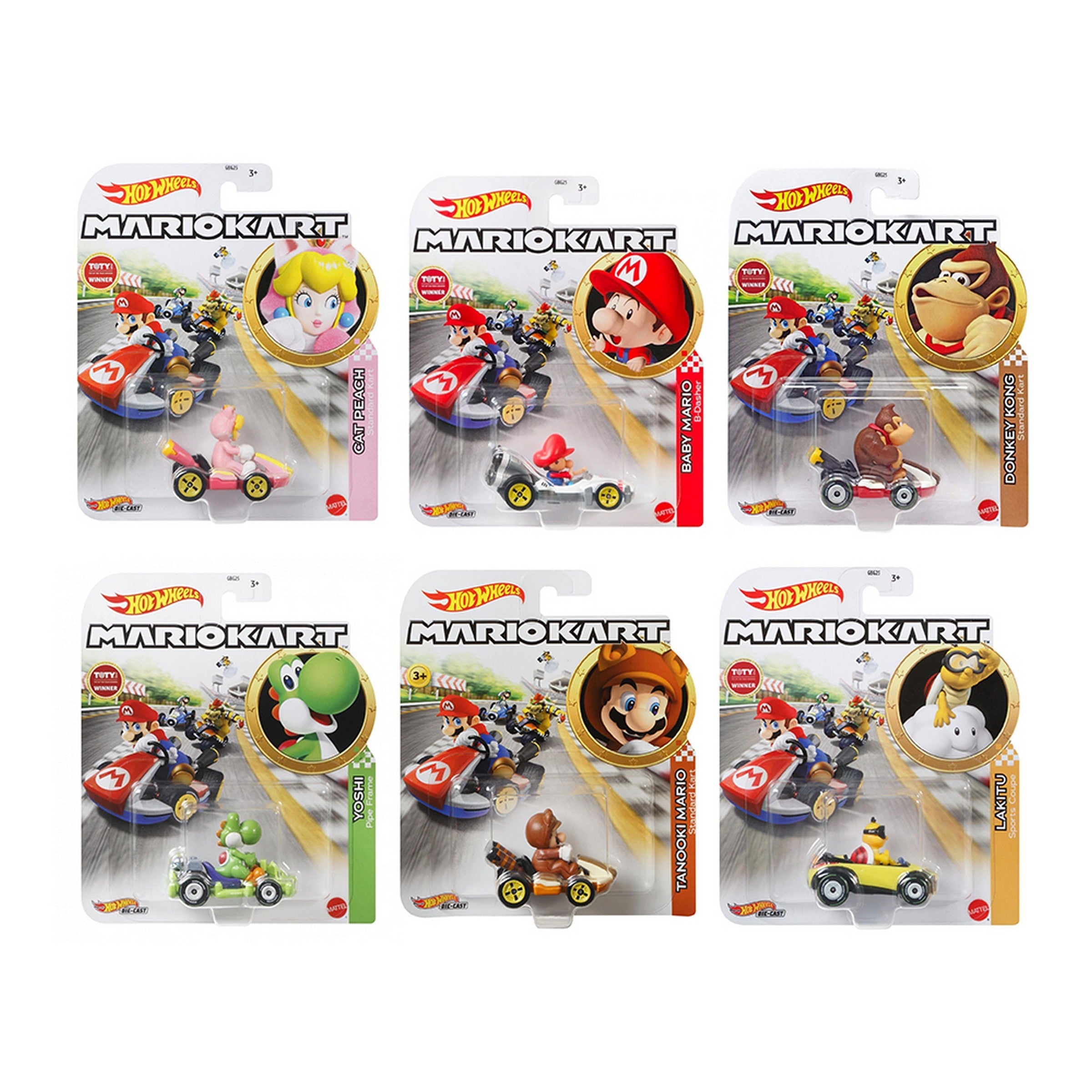Hot Wheels Mario Kart Vehicle - Metal Age 3+ 2.3in - 2.5in VRT