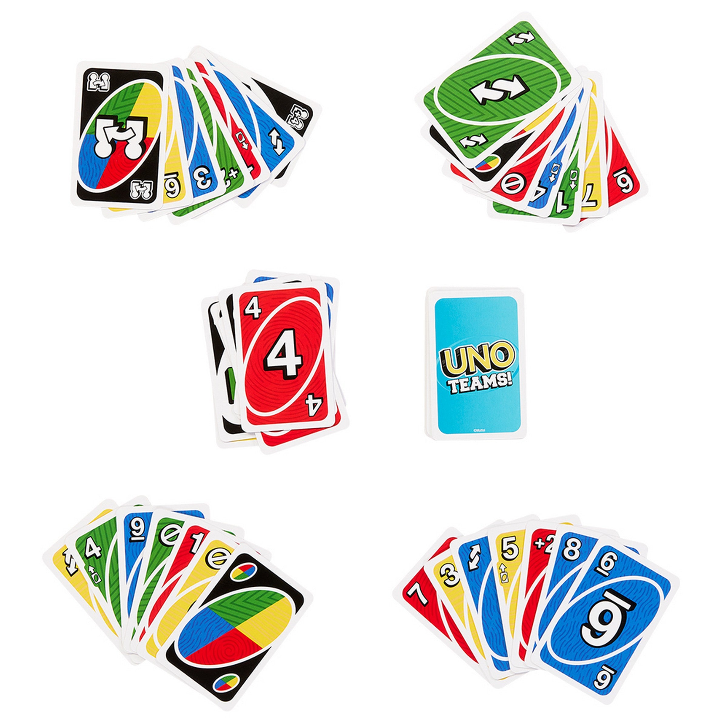 Mattel Teams Uno Card Game Age 7+