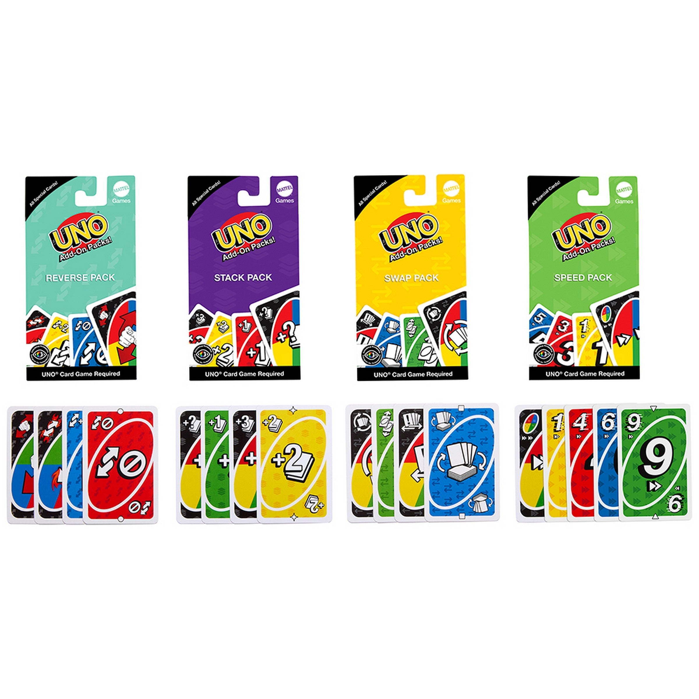 Mattel Add-On Pack Uno Card Game Age 7+ VRT