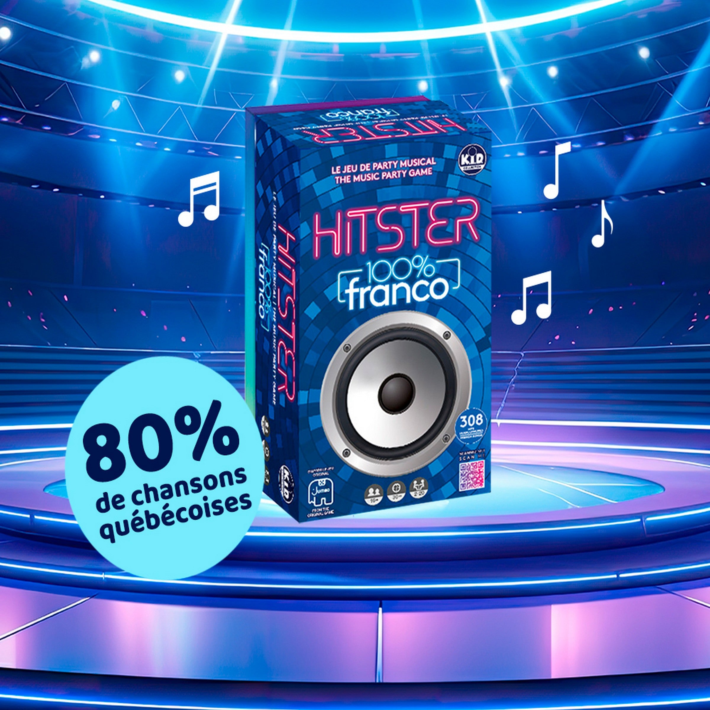 K.I.D. Collection Hitster 100% Franco - The Musical Party Game French Songs Edition Age 16+