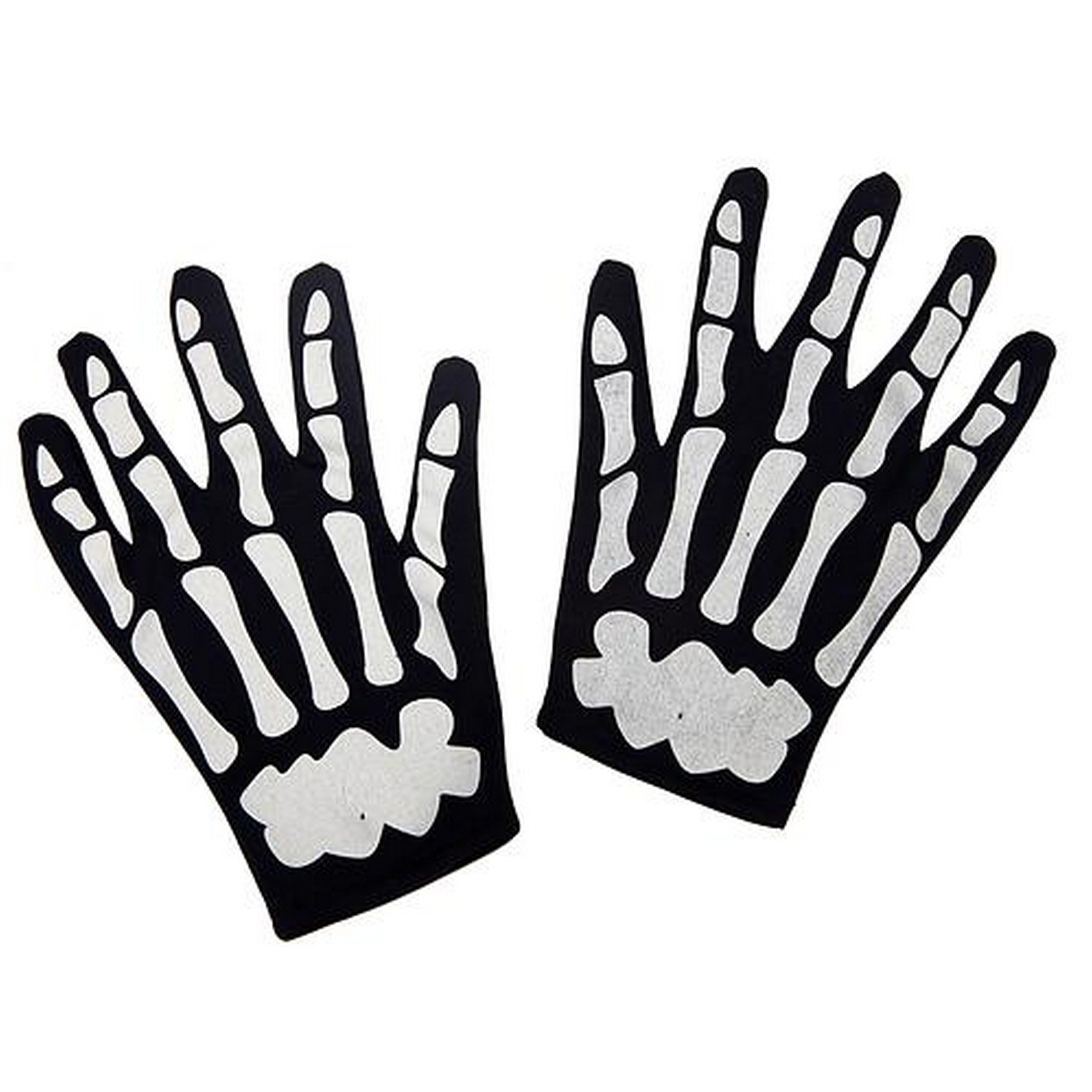 Halloween Skeleton Gloves - Kids One Size