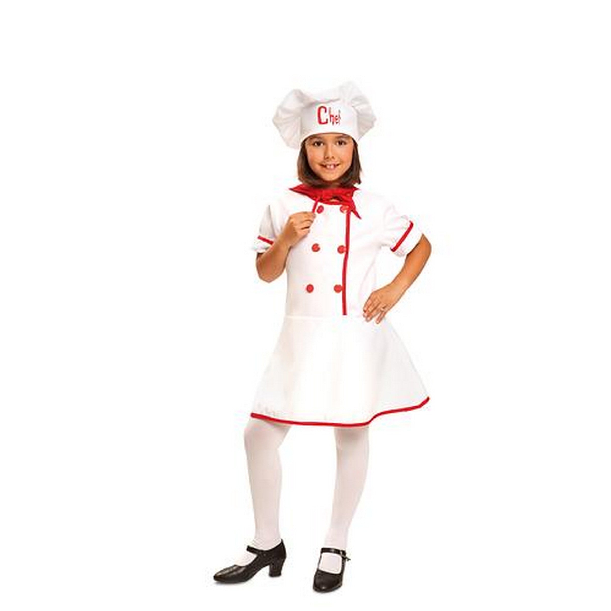 Halloween Lady Chef Costume - Girl 7-9 Y