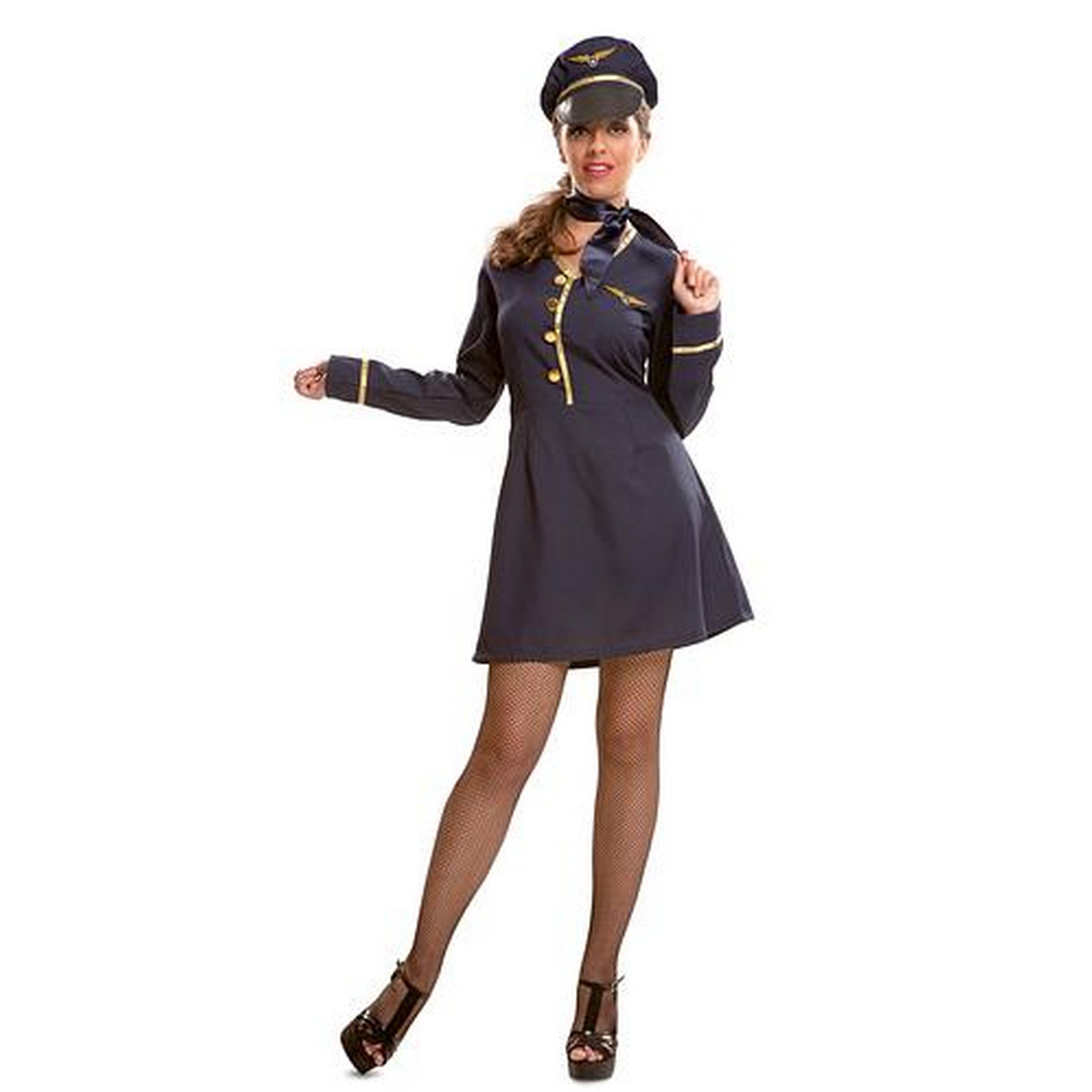Halloween Air Hostess Costume - Women M-L