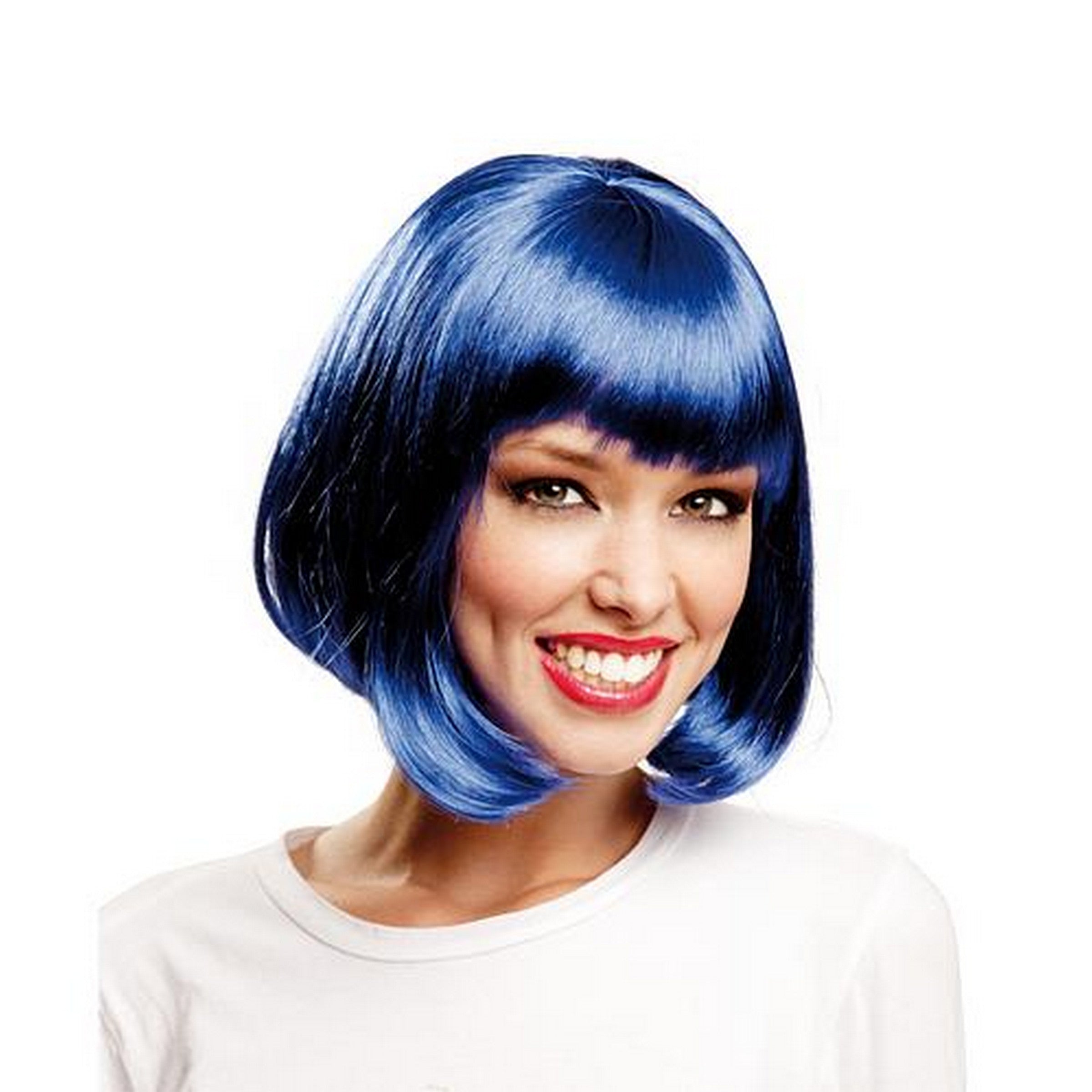 Halloween Short Blue Wig - Women 100 g