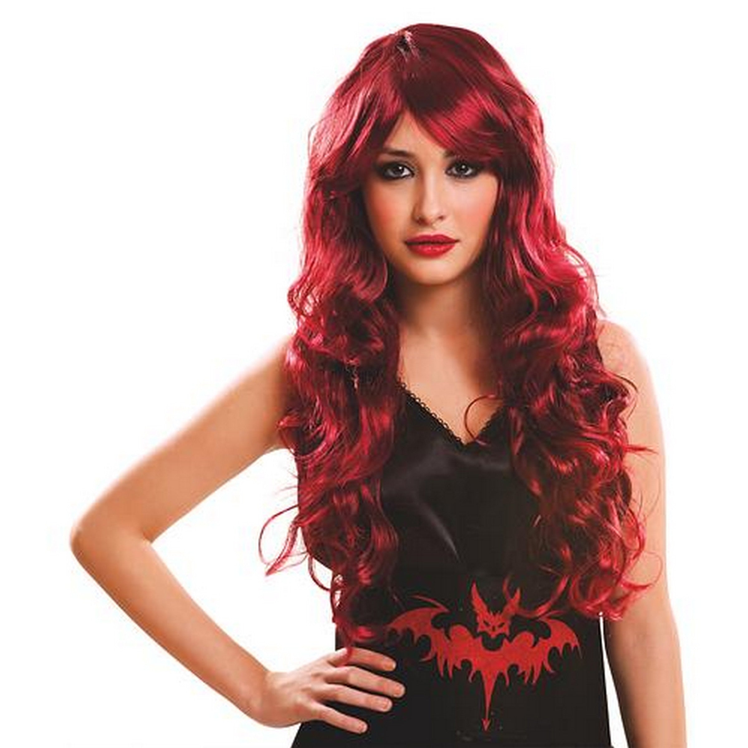 Halloween Long Maroon Wig - Women 190 g