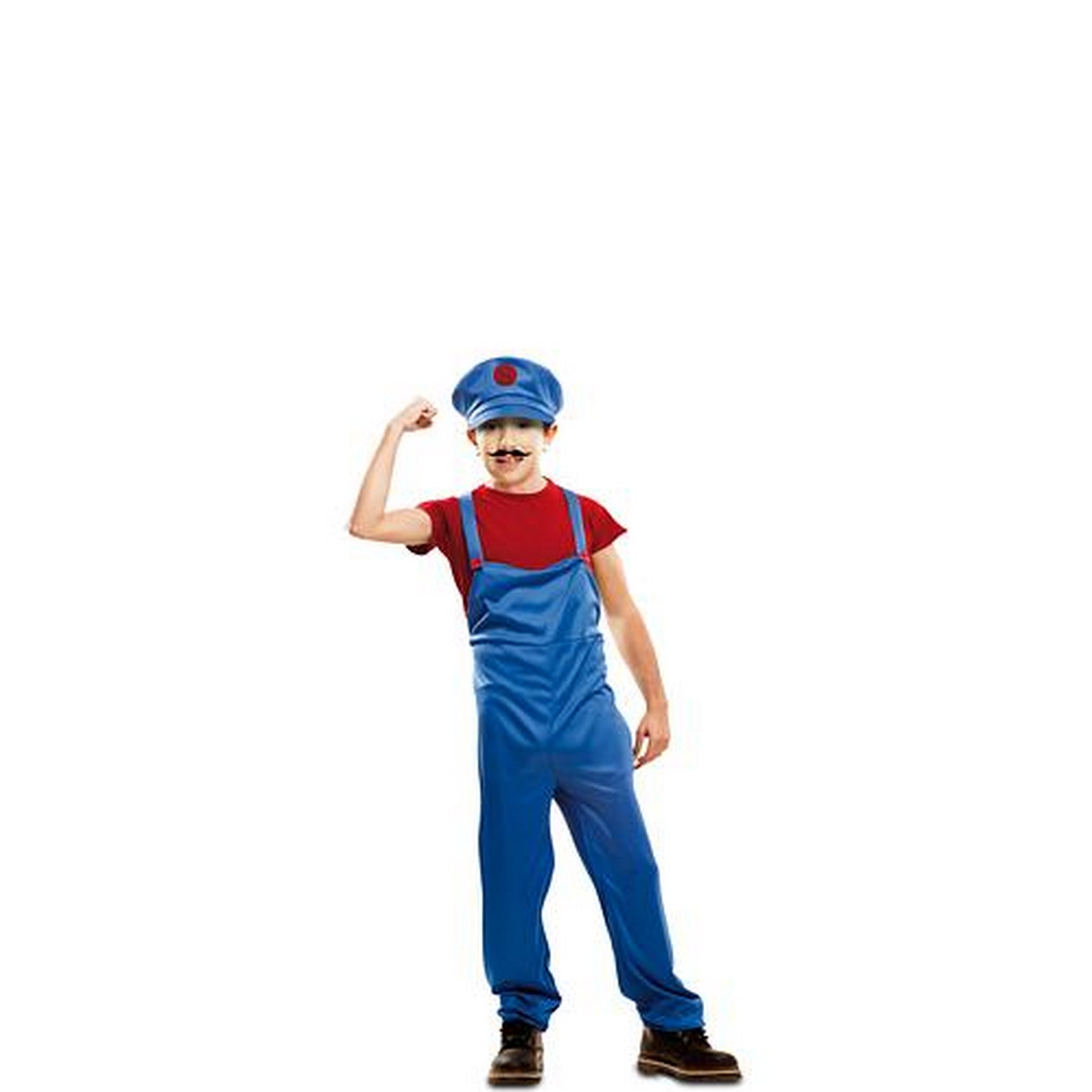 Halloween Red Super Plumber Costume - Child 3-4 Y