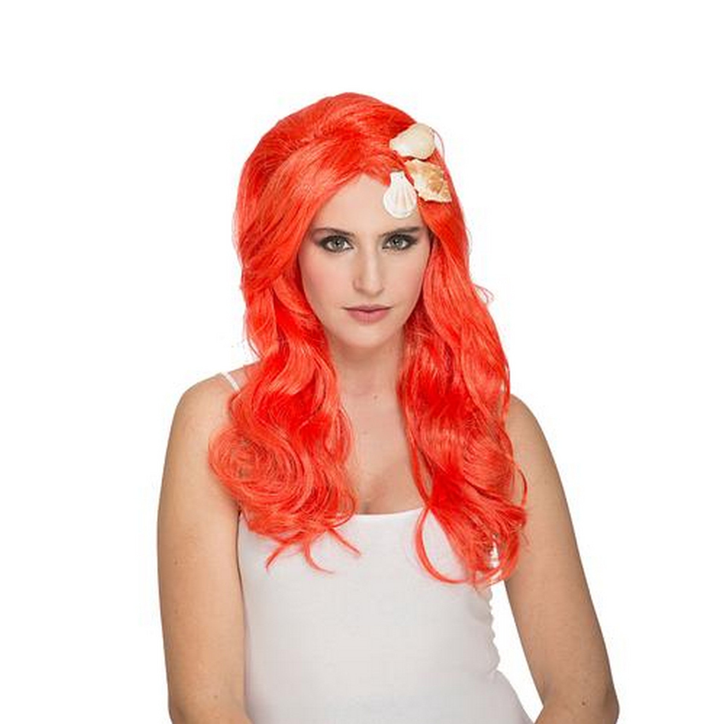 Halloween Orange Mermaid Wig - Women 295 g