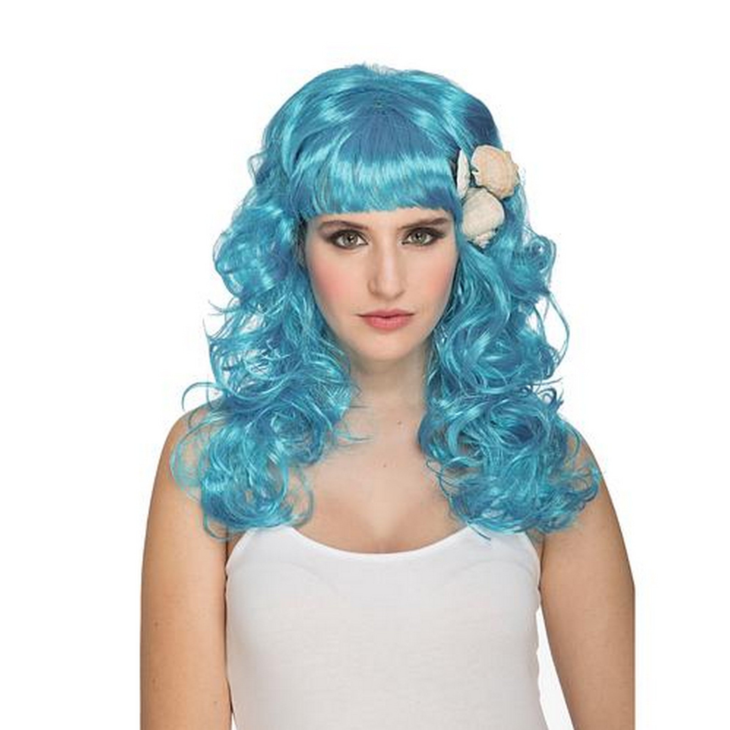 Halloween Blue Mermaid Wig - Women 185 g